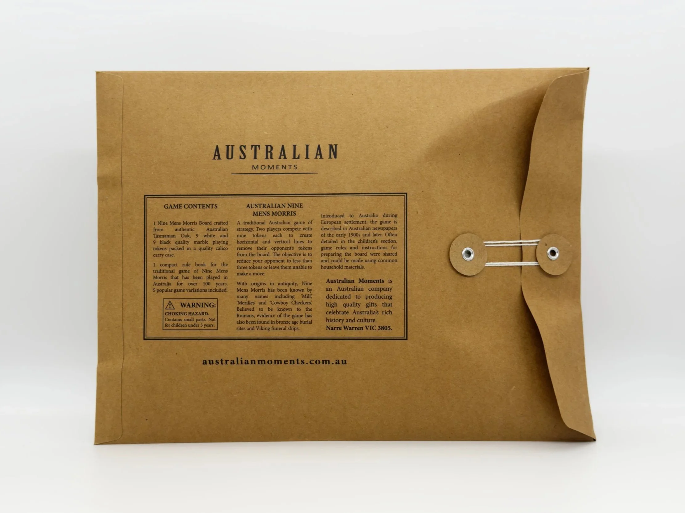 Nine Mens Morris packaging rear