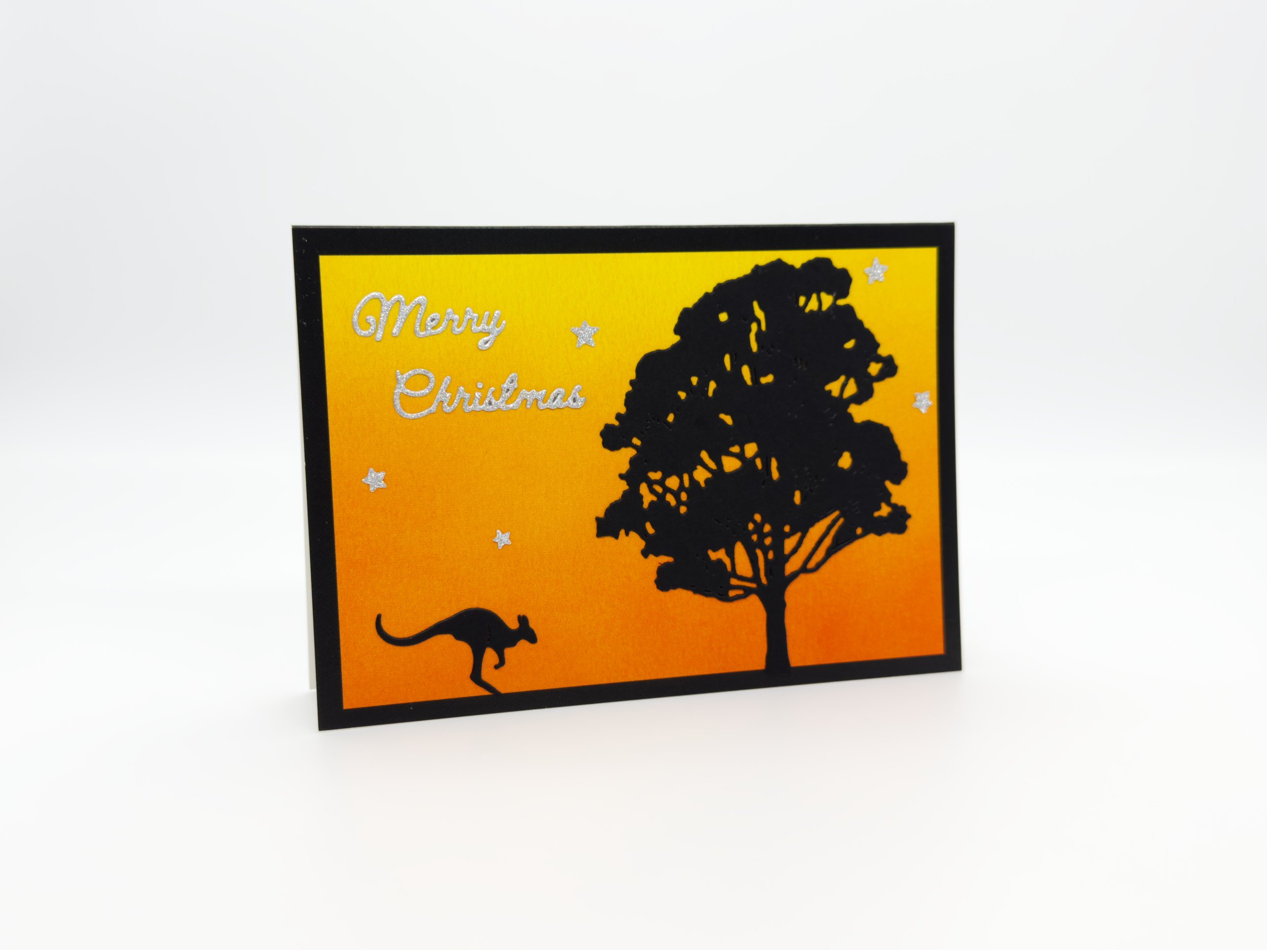One Kangaroo at Sunset christmas