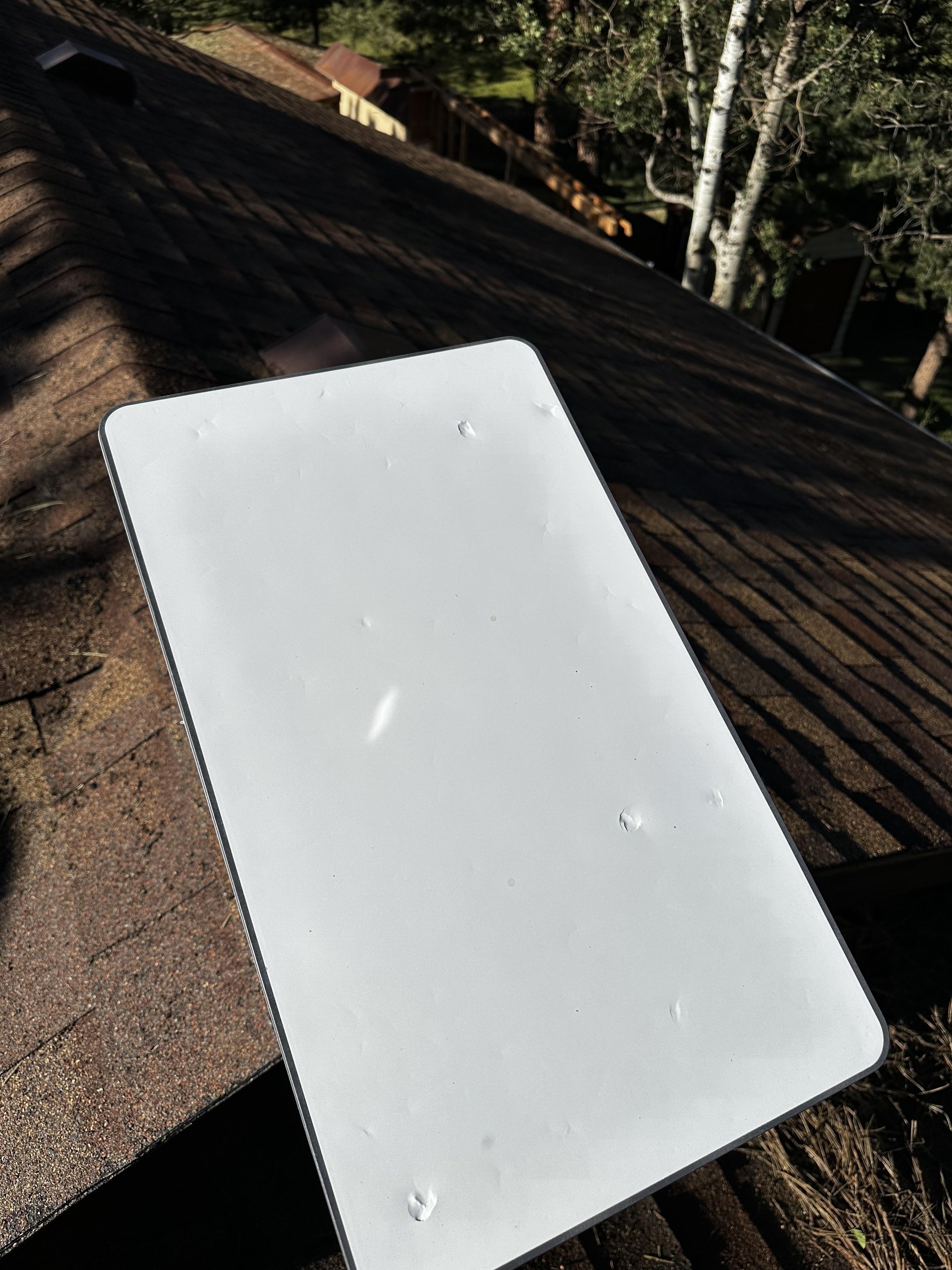 Hail damage to Starlink use Dishy Shield