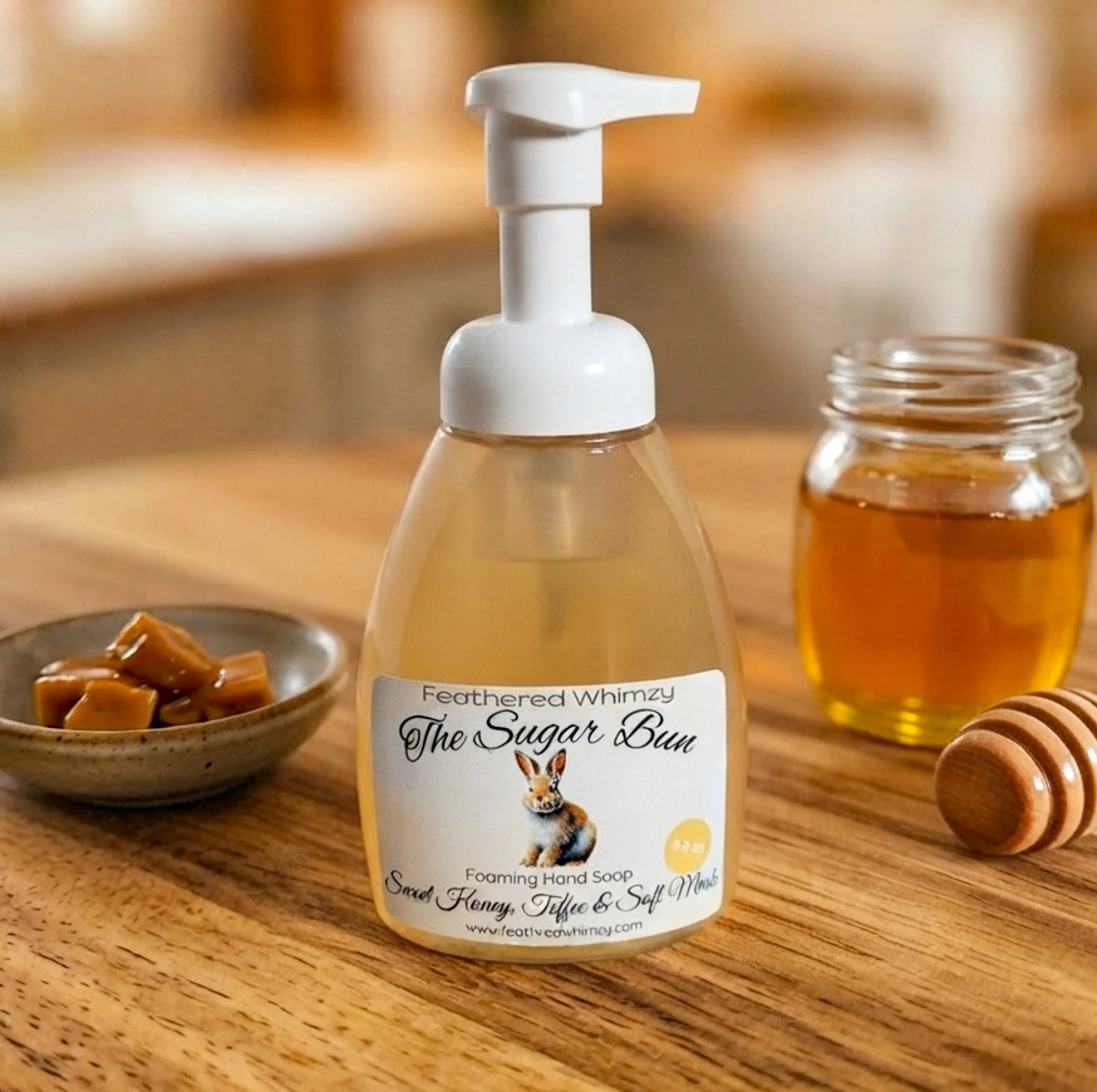 The Sugar Bun ~ Sweet Honey, Toffee & Soft Musk Foaming Hand Soap