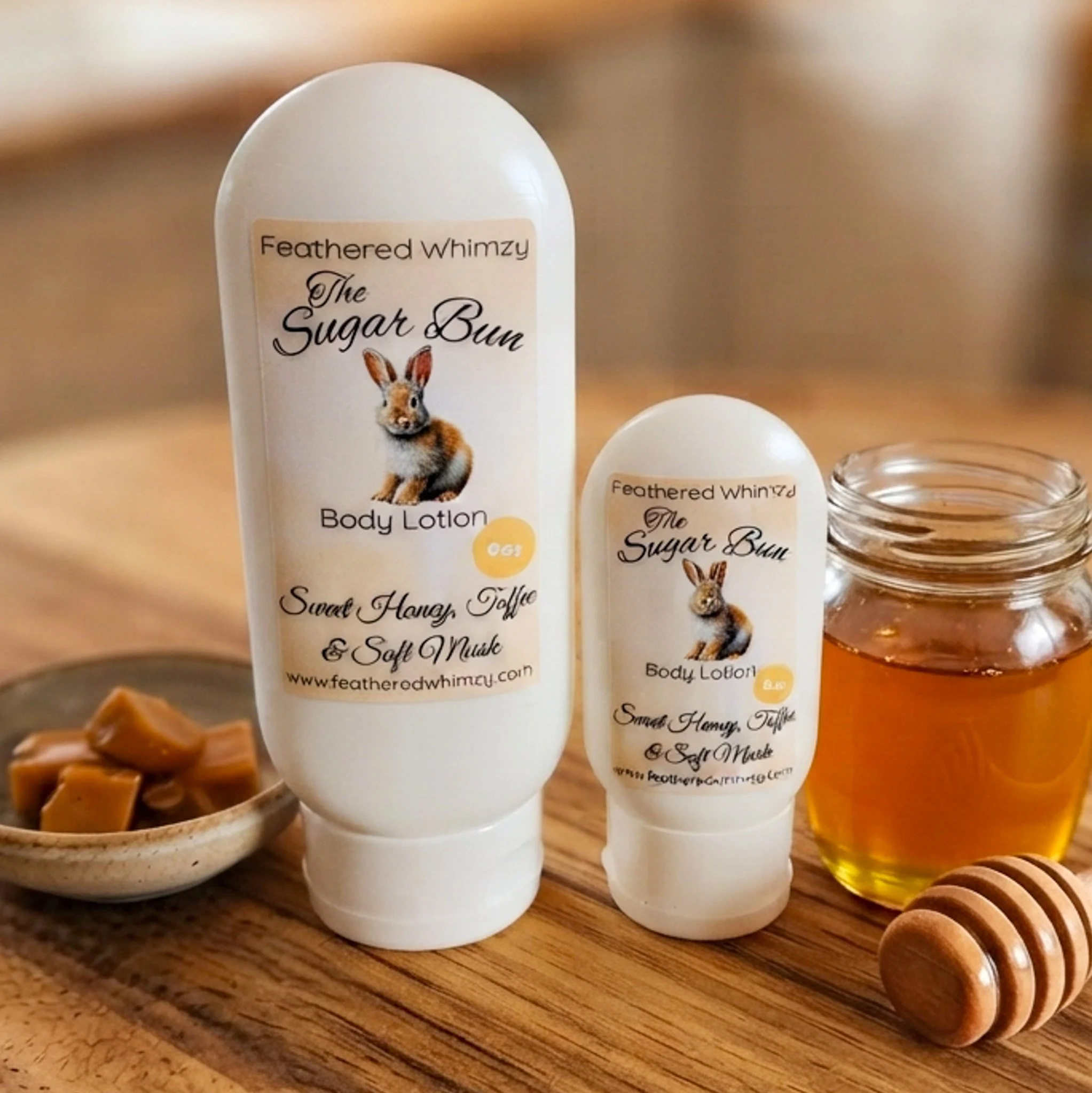 The Sugar Bun - Sweet Honey, Toffee & Soft Musk Body Lotion