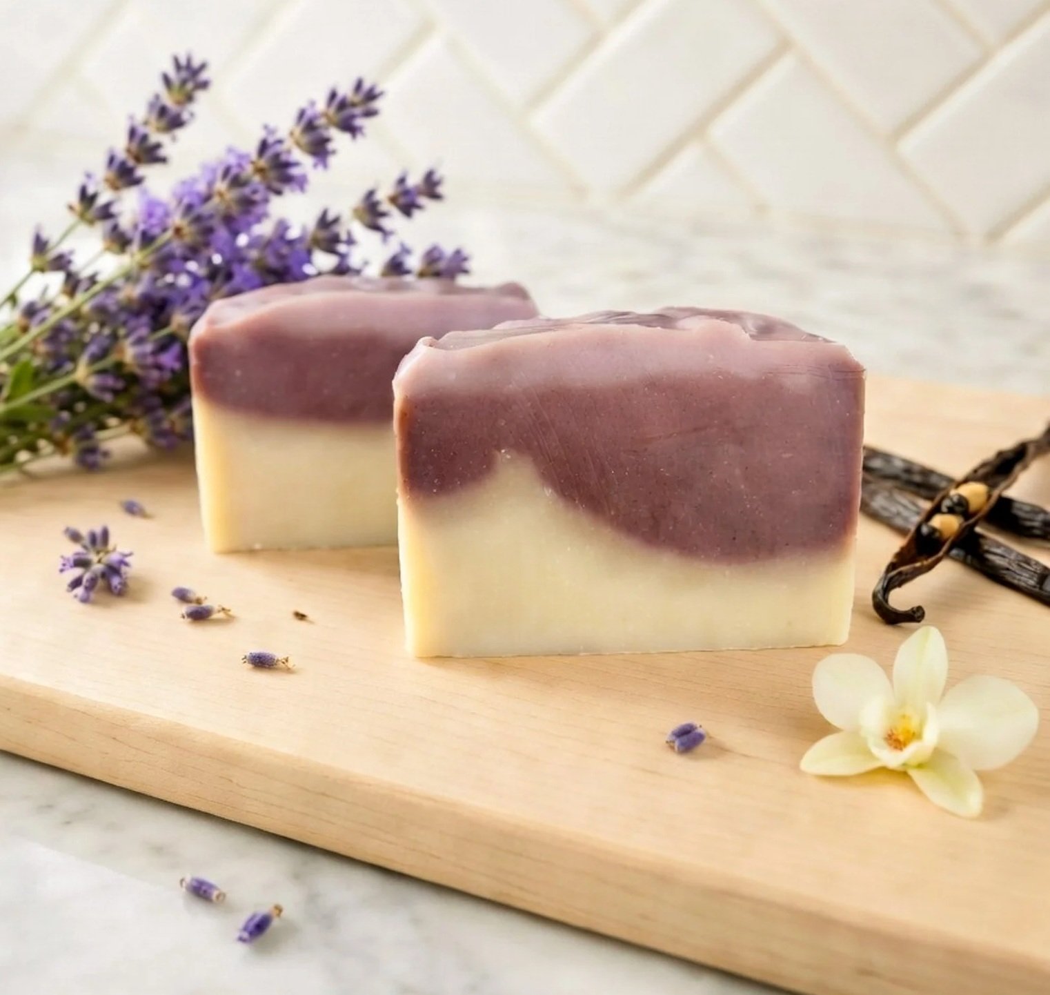 Lavender Vanilla Tallow Soap Bar