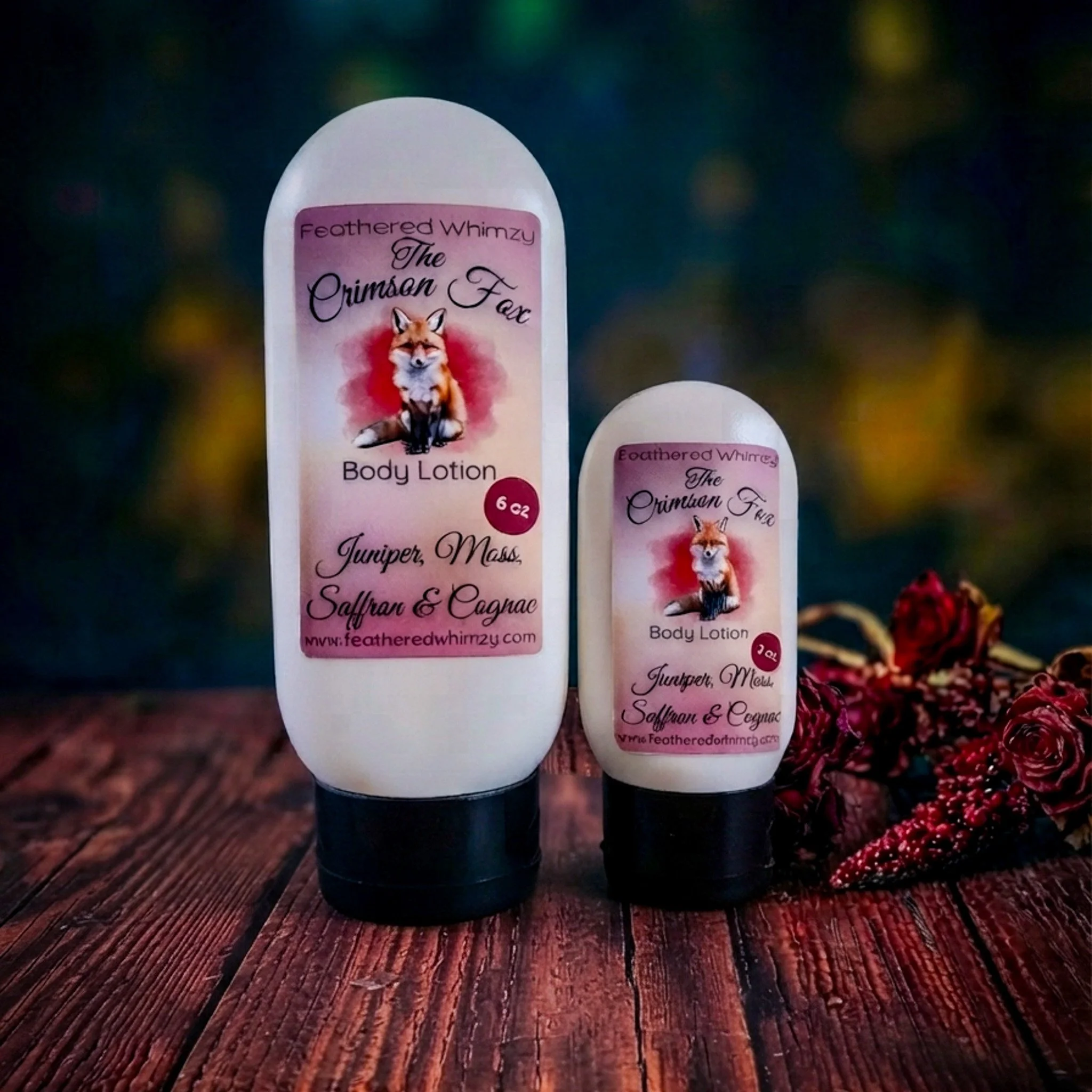 The Crimson Fox ~ Juniper, Moss, Saffron & Cognac Body Lotion