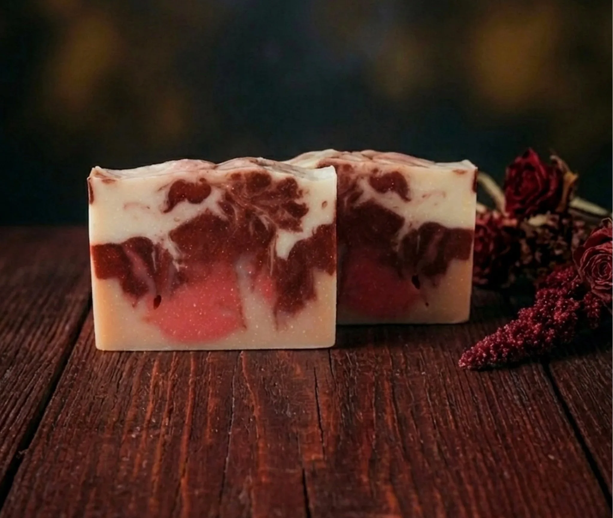 The Crimson Fox ~ Juniper, Moss, Saffron & Cognac Tallow Soap Bar