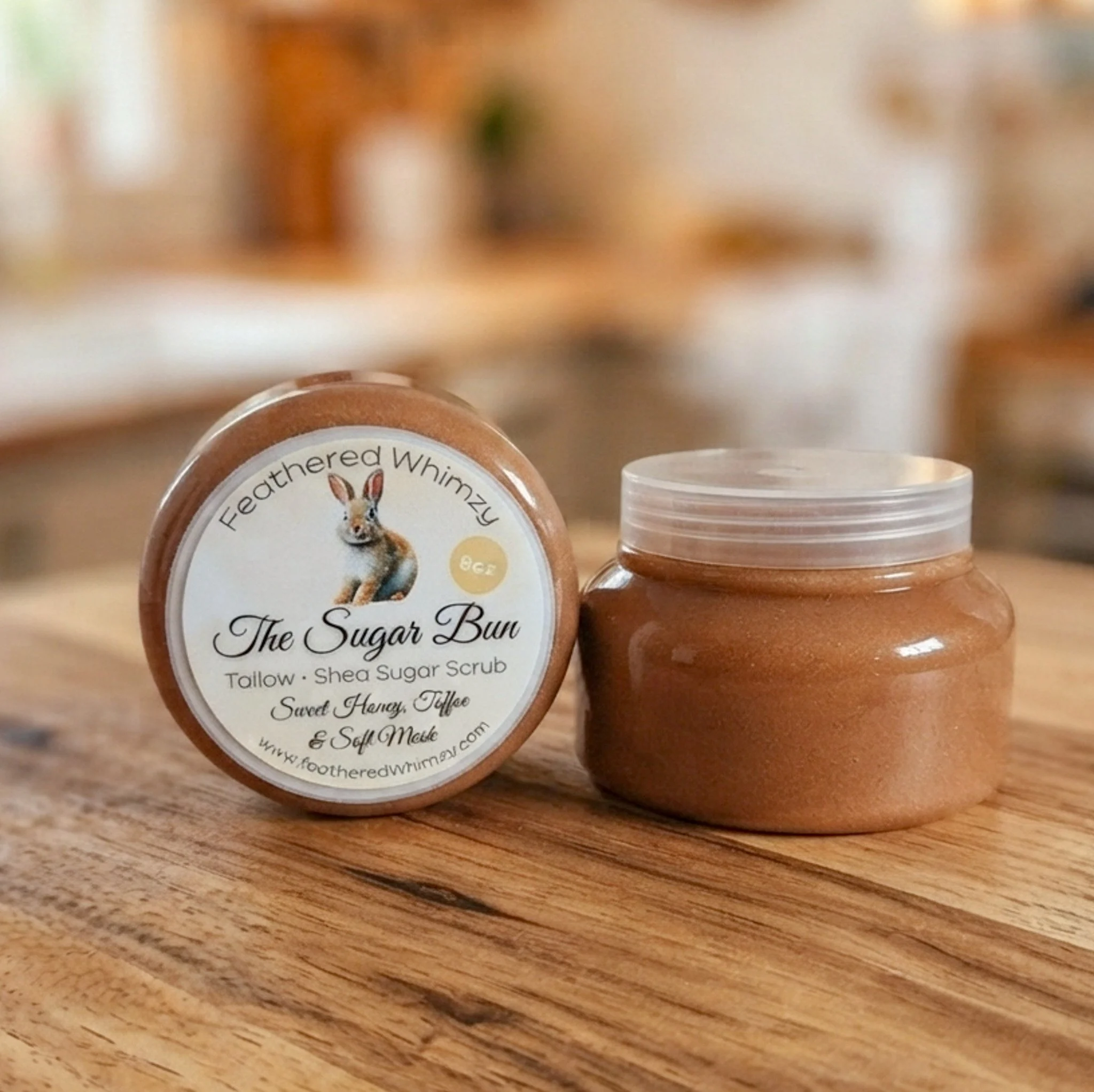 The Sugar Bun - Sweet Honey, Toffee & Soft Musk Tallow + Shea Sugar Scrub