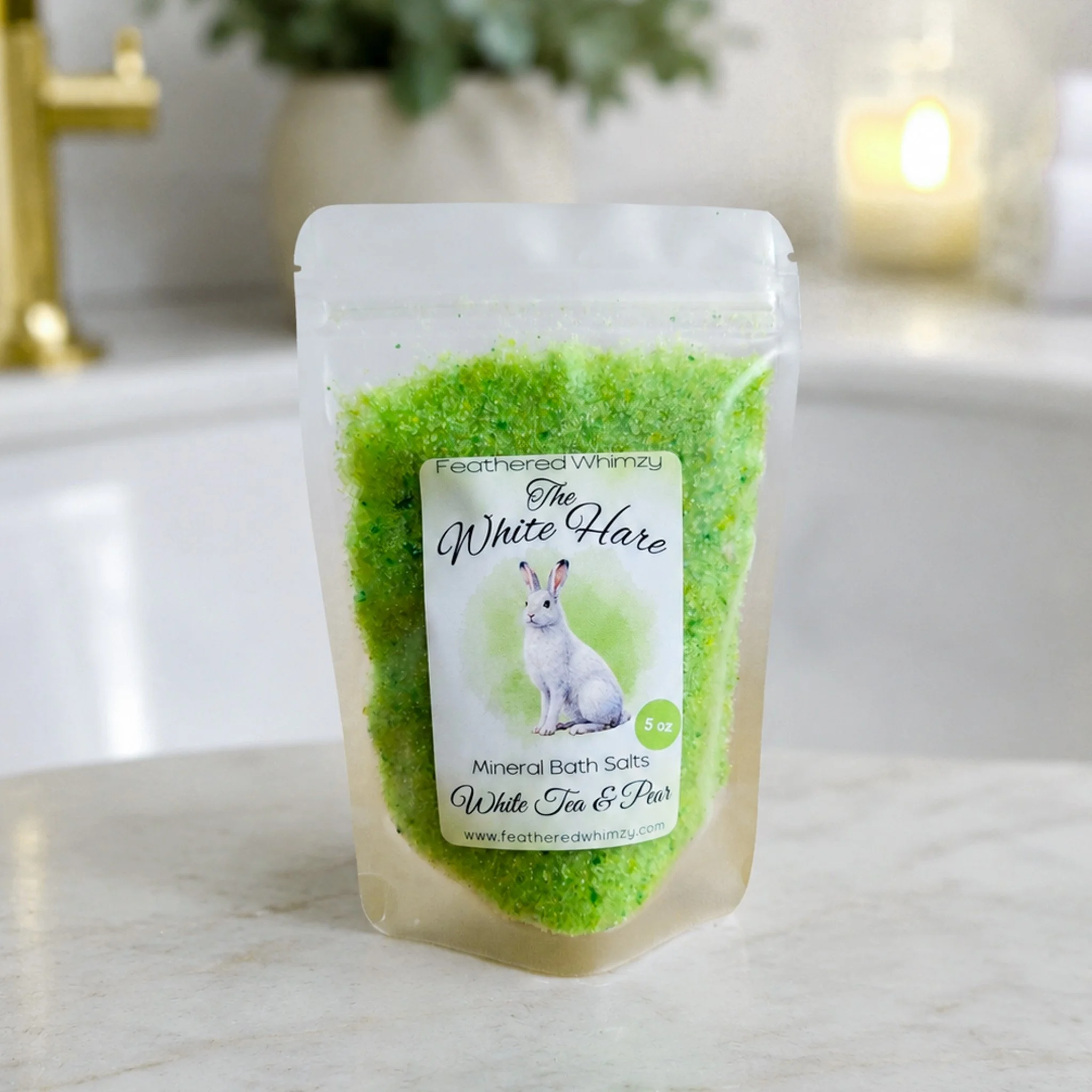 The White Hare - White Tea & Pear Mineral Bath Salts