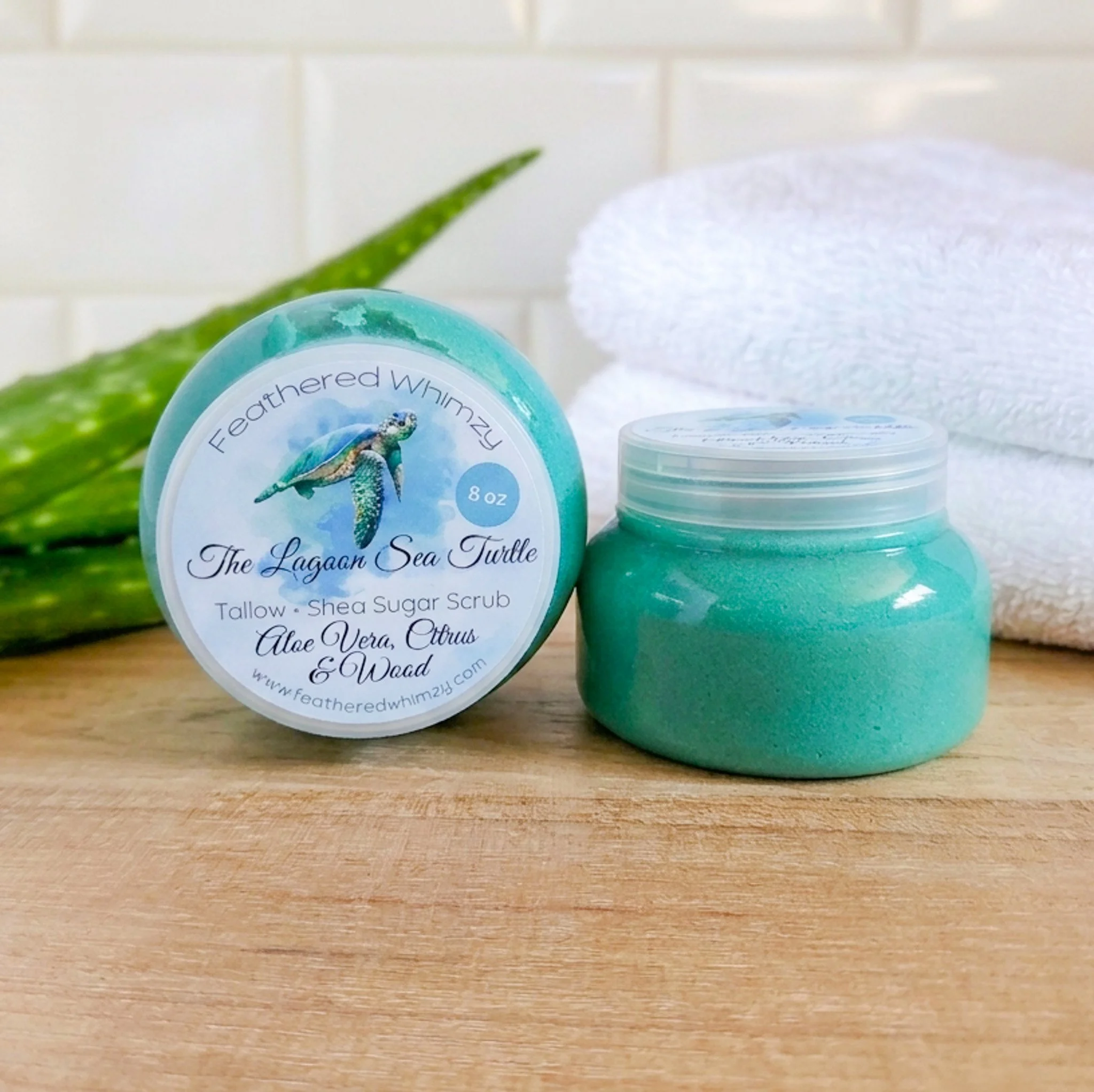 The Lagoon Sea Turtle - Aloe Vera, Citrus & Wood  Tallow + Shea Sugar Scrub