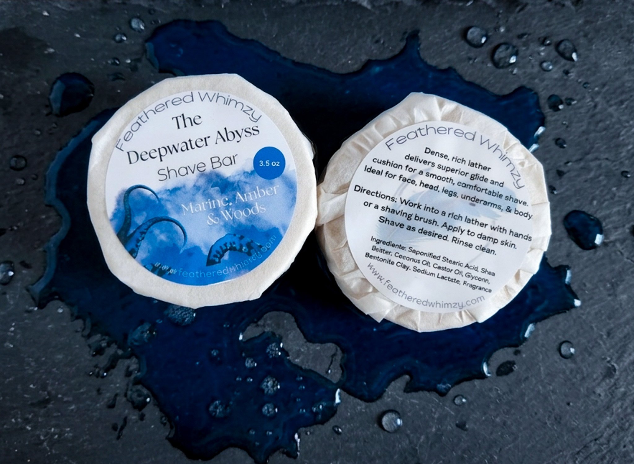 The Deepwater Abyss - Marine, Amber &  Woods Shave Bar