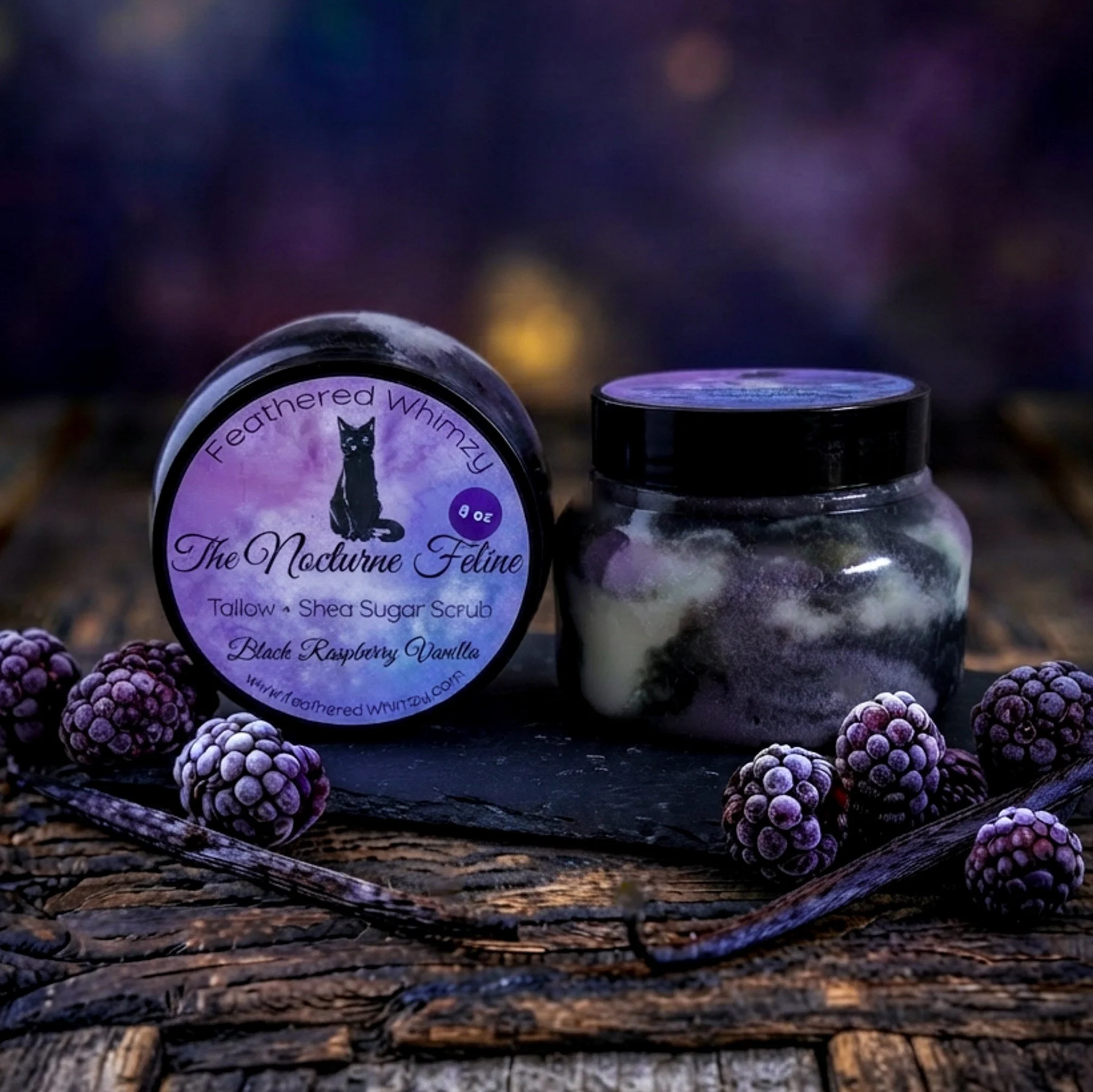 The Nocturne Feline - Black Raspberry Vanilla Tallow + Shea Sugar Scrub