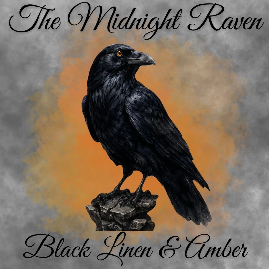 The Midnight Raven Collection ~ Black Linen & Amber