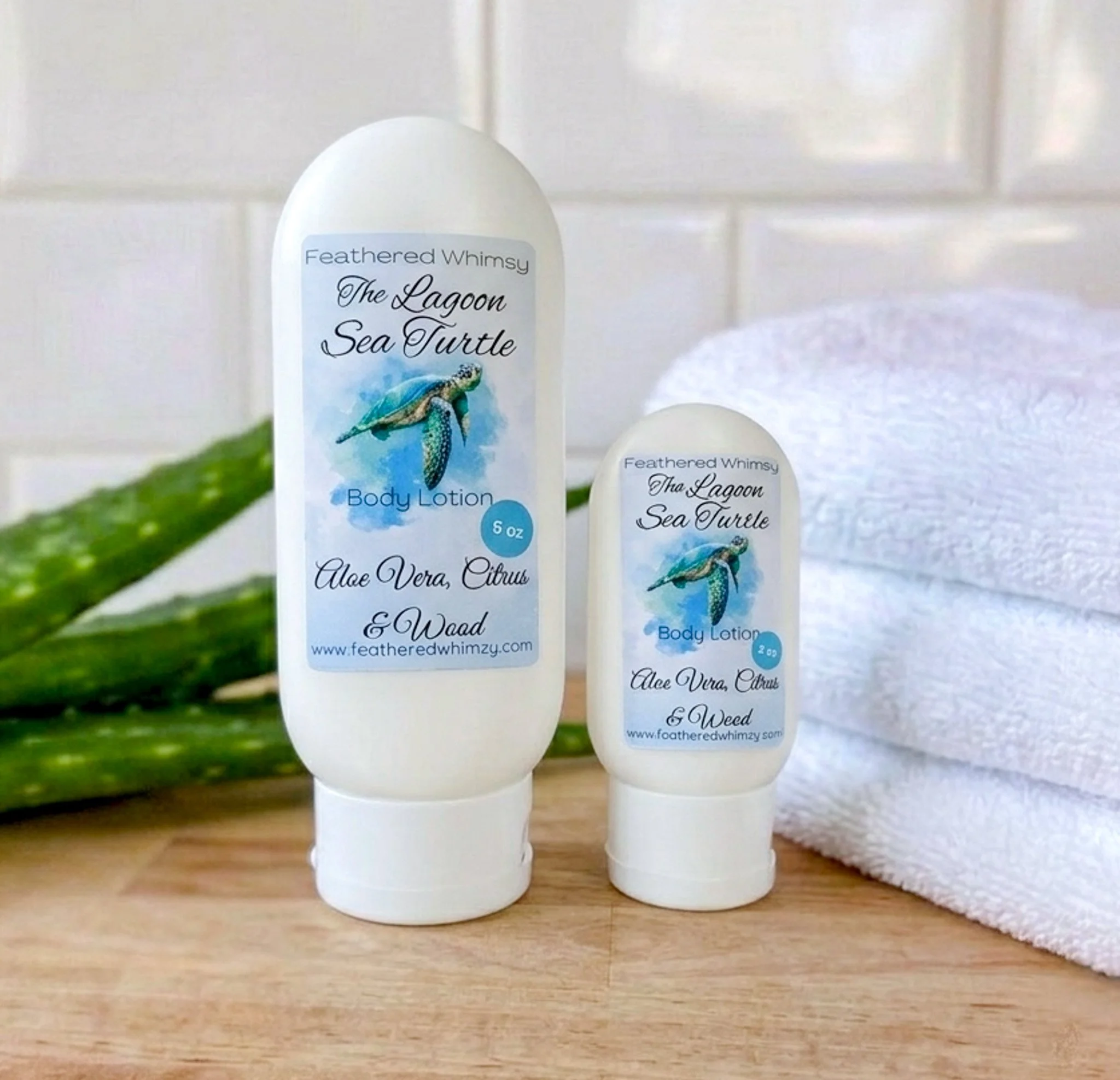 The Lagoon Sea Turtle ~ Aloe Vera, Citrus & Wood Body Lotion