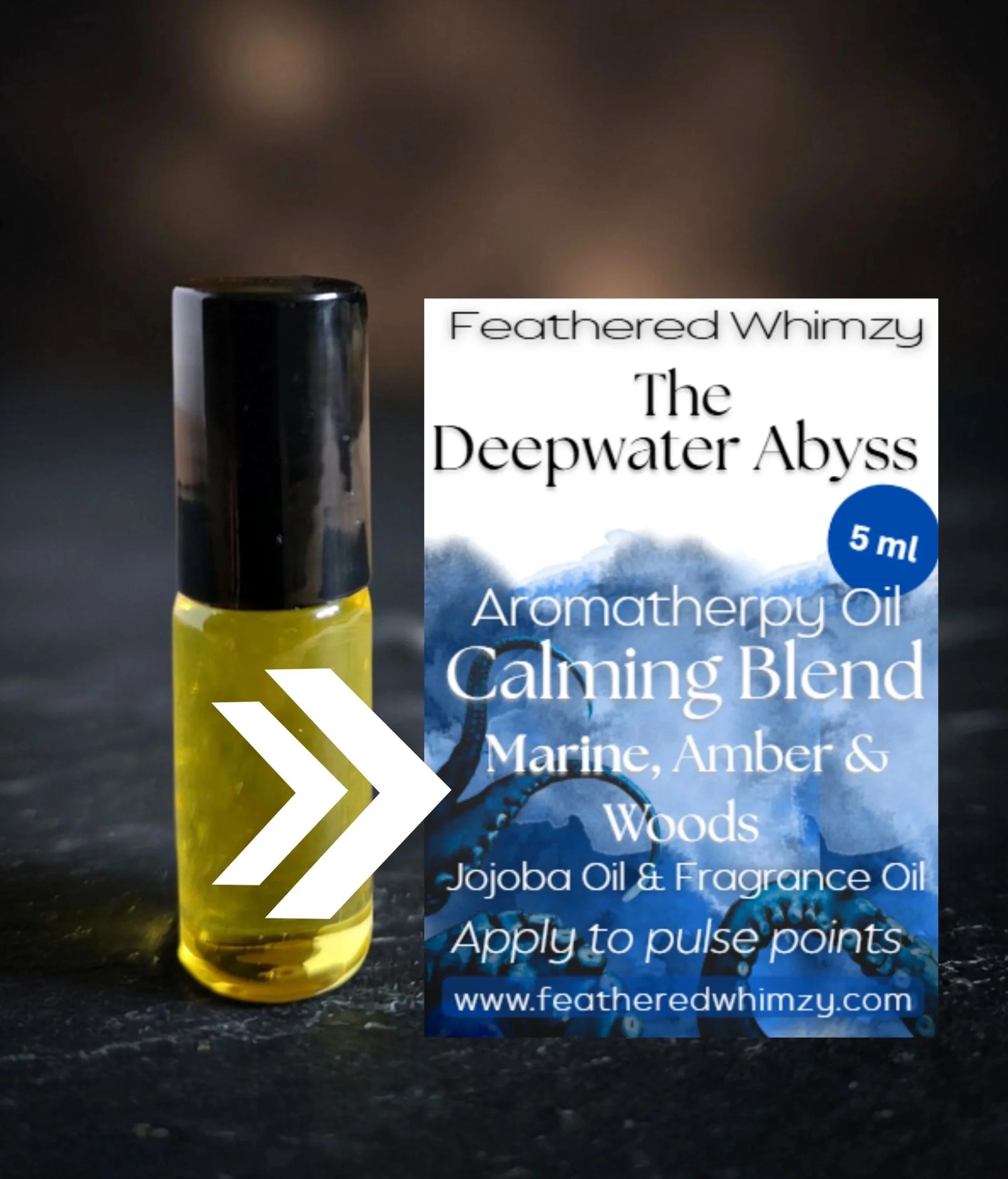 The Deepwater Abyss  ~ Marine, Amber & Woods Aromatherapy Oil (Calming Blend)