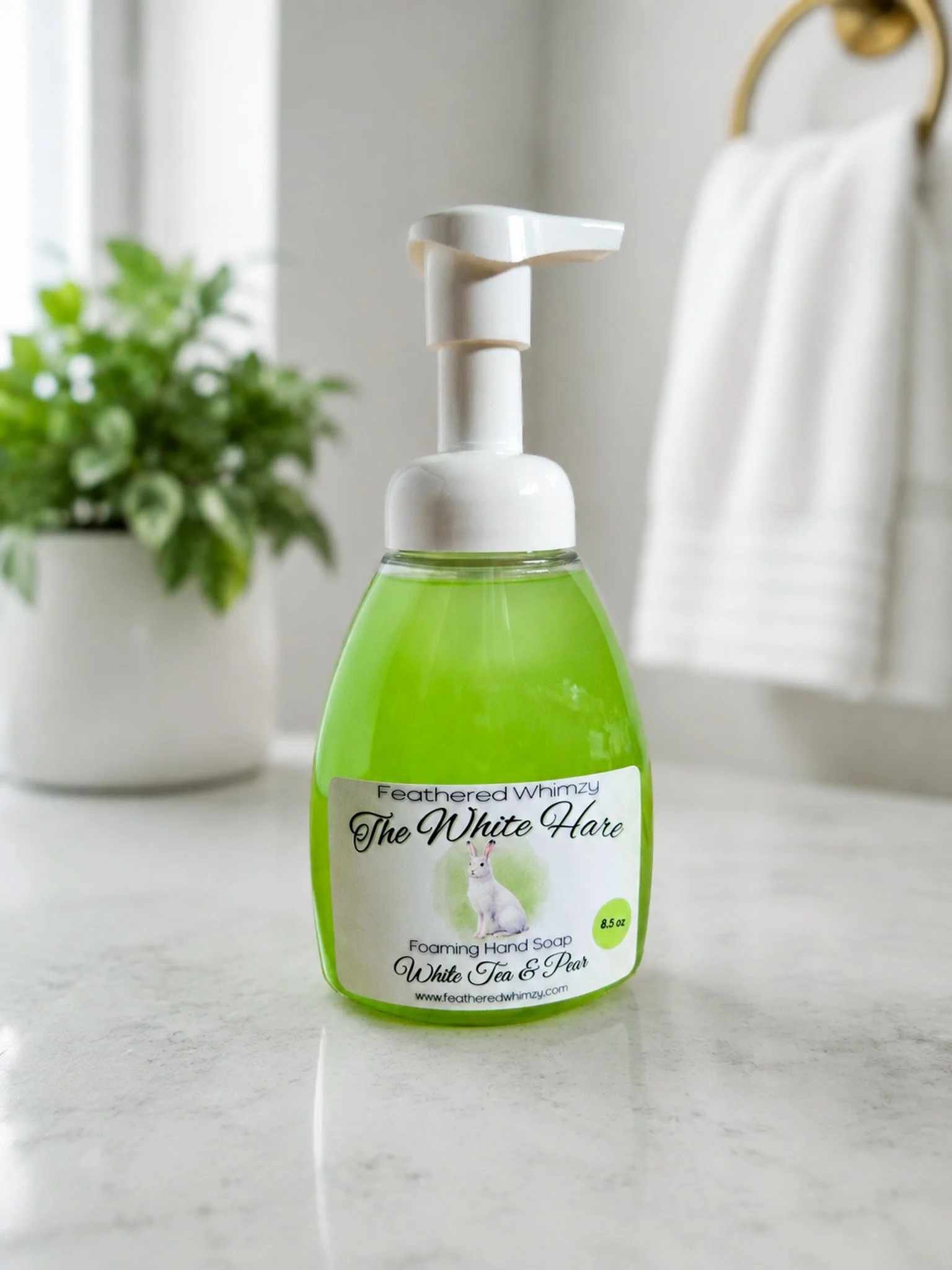 The White Hare - White Tea & Pear Foaming Hand Soap