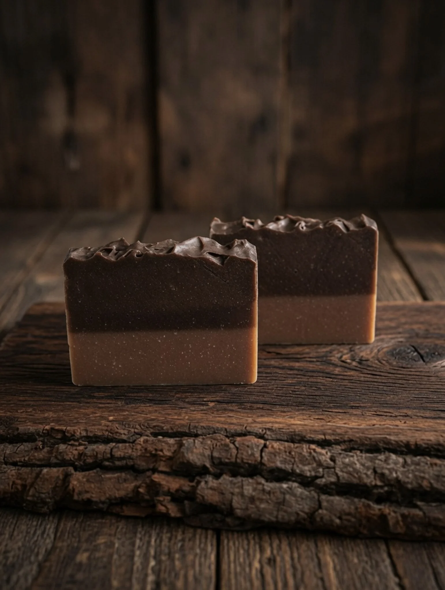 The Dark Stag - Mahogany Teakwood Twisted Tea Soap Bar