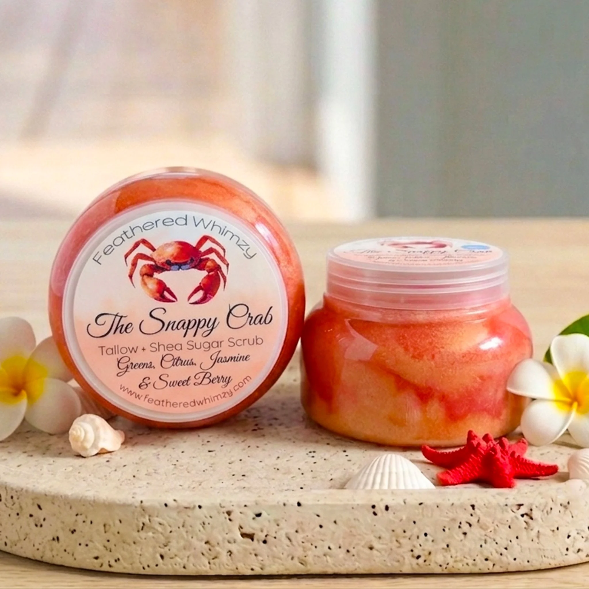 The Snappy Crab ~ Greens, Citrus, Jasmine & Sweet Berry Tallow + Shea Sugar Scrub