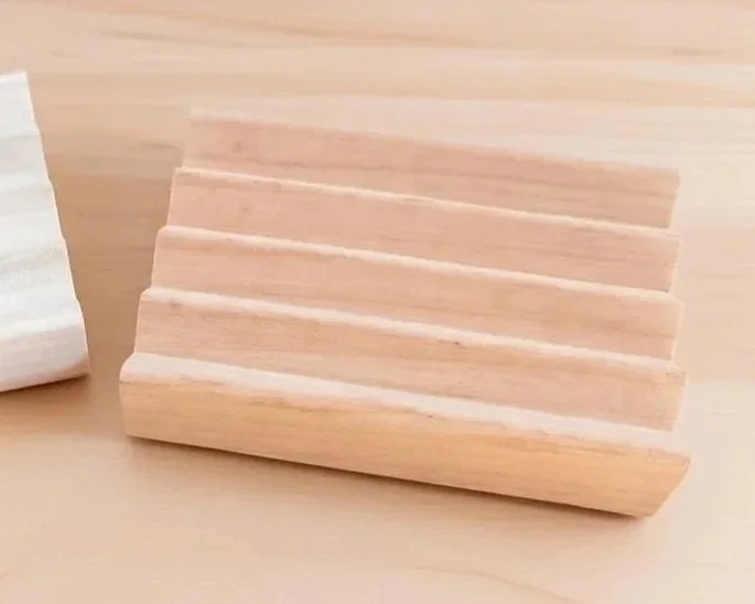 Natural Alder & Poplar Wood ~ Soap Dish