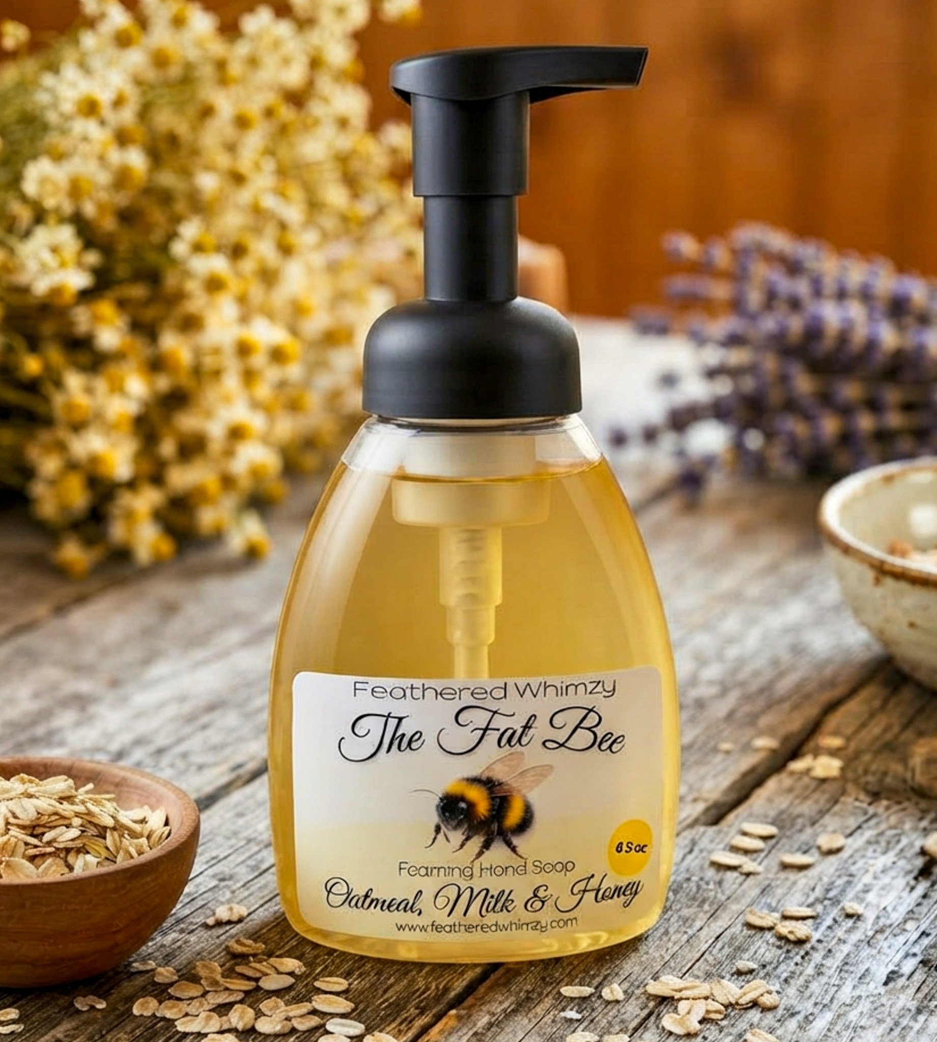 The Fat Bee - Oatmeal, Milk & Honey Foaming Hand Soap