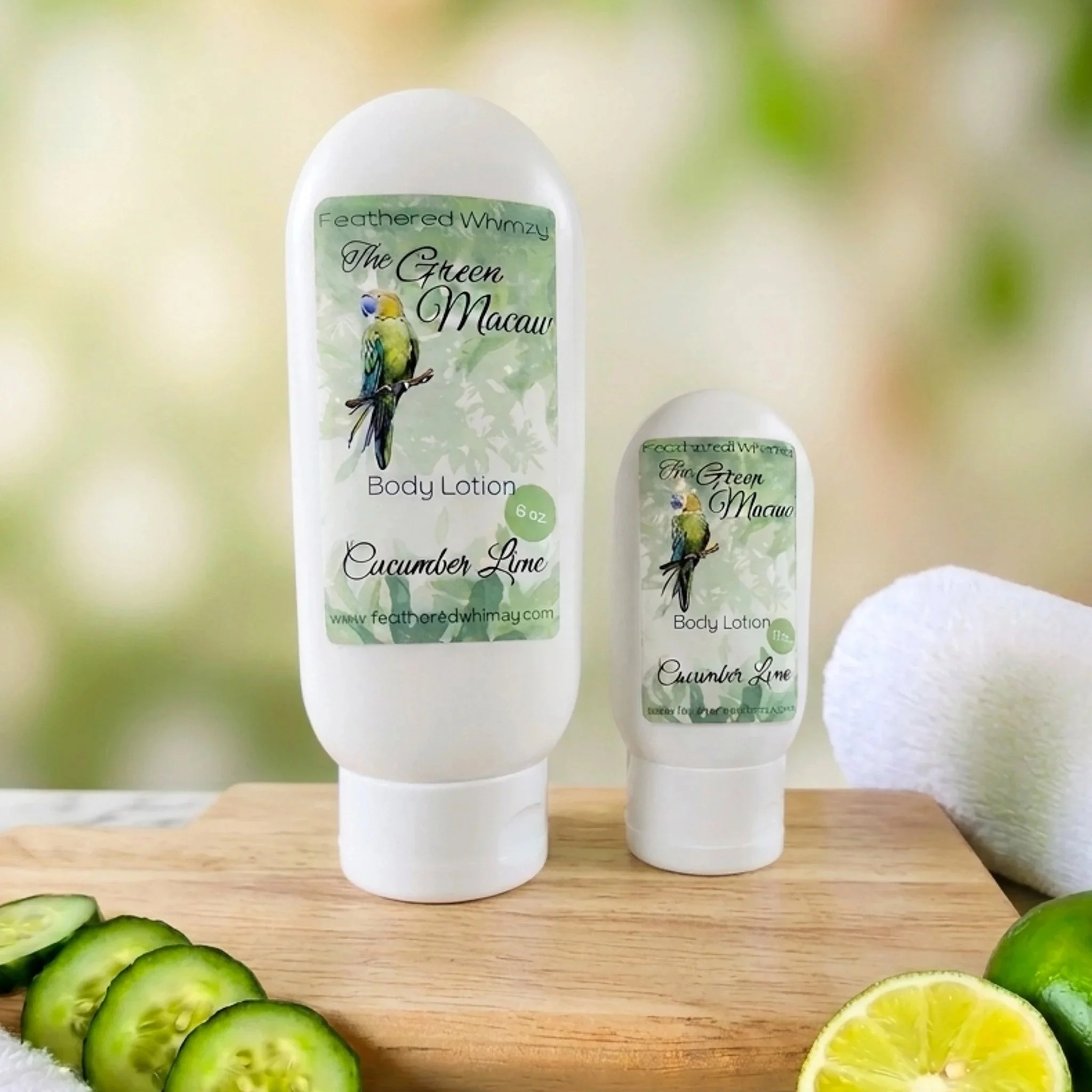 The Green Macaw ~ Cucumber Lime Body Lotion