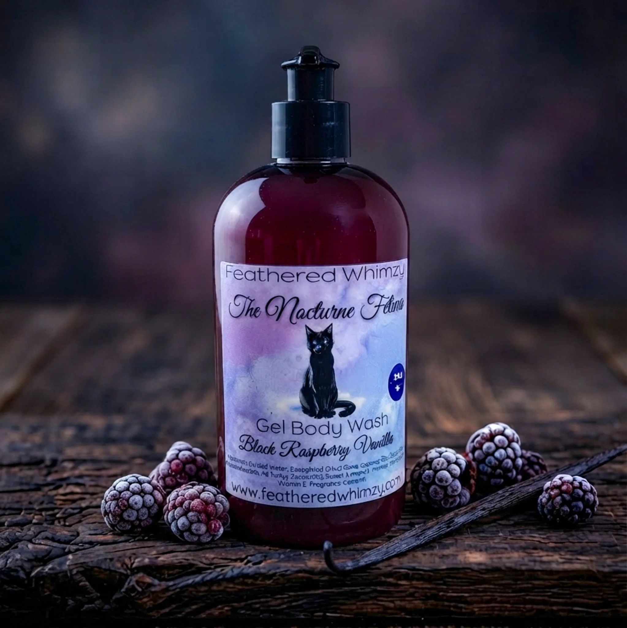 The Nocturne Feline - Black Raspberry Vanilla Gel Body Wash