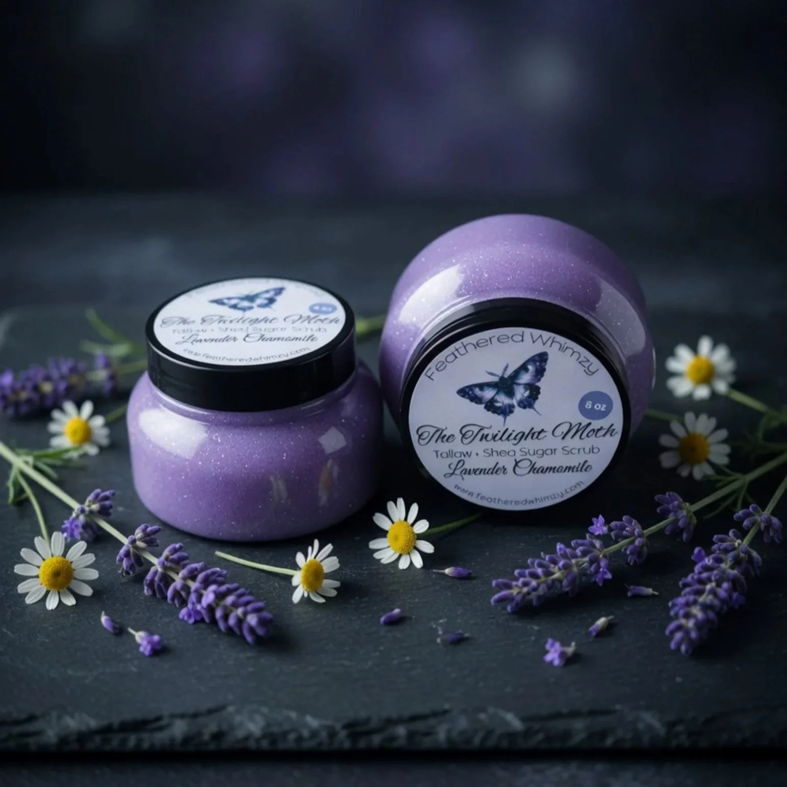 The Twilight Moth - Lavender Chamomile Tallow + Shea Sugar Scrub