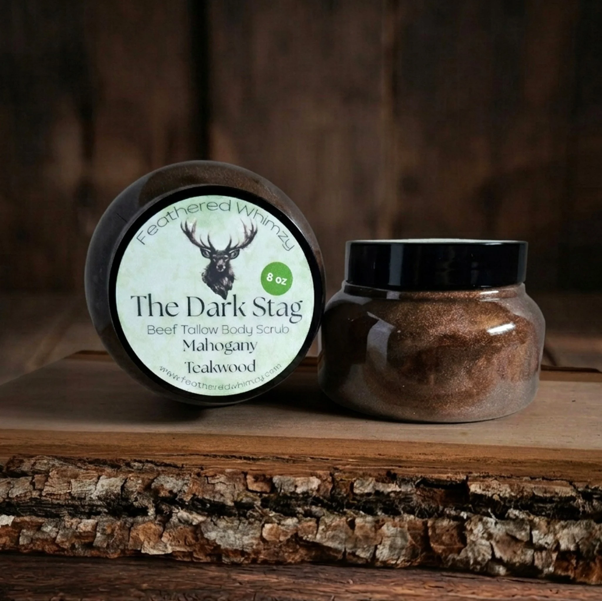 The Dark Stag Teakwood Mahogany Beef Tallow Body Scrub