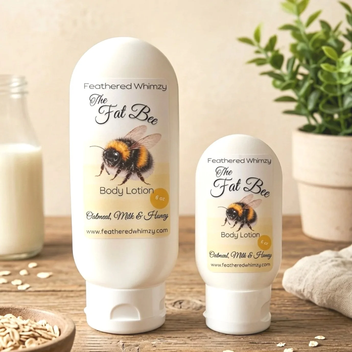 The Fat Bee - Oatmeal, Milk & Honey Body Lotion