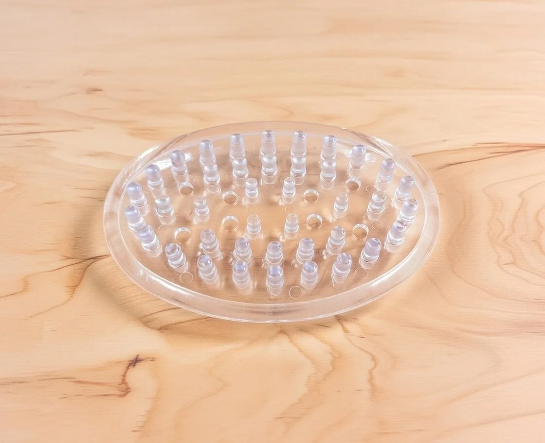 Clear Plastic Polymer ~ Soap Dish -sp