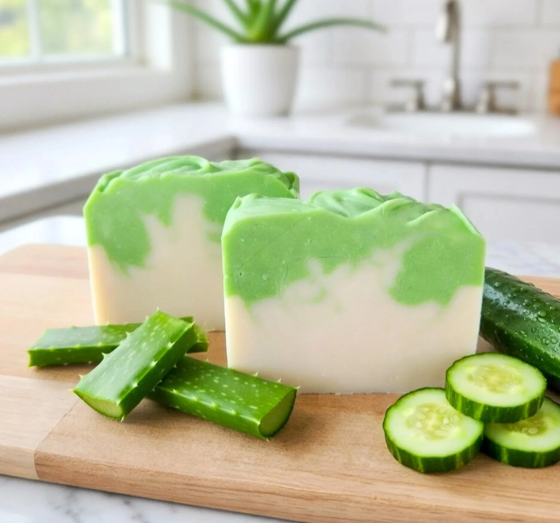 Aloe & Cucumber Tallow Soap Bar