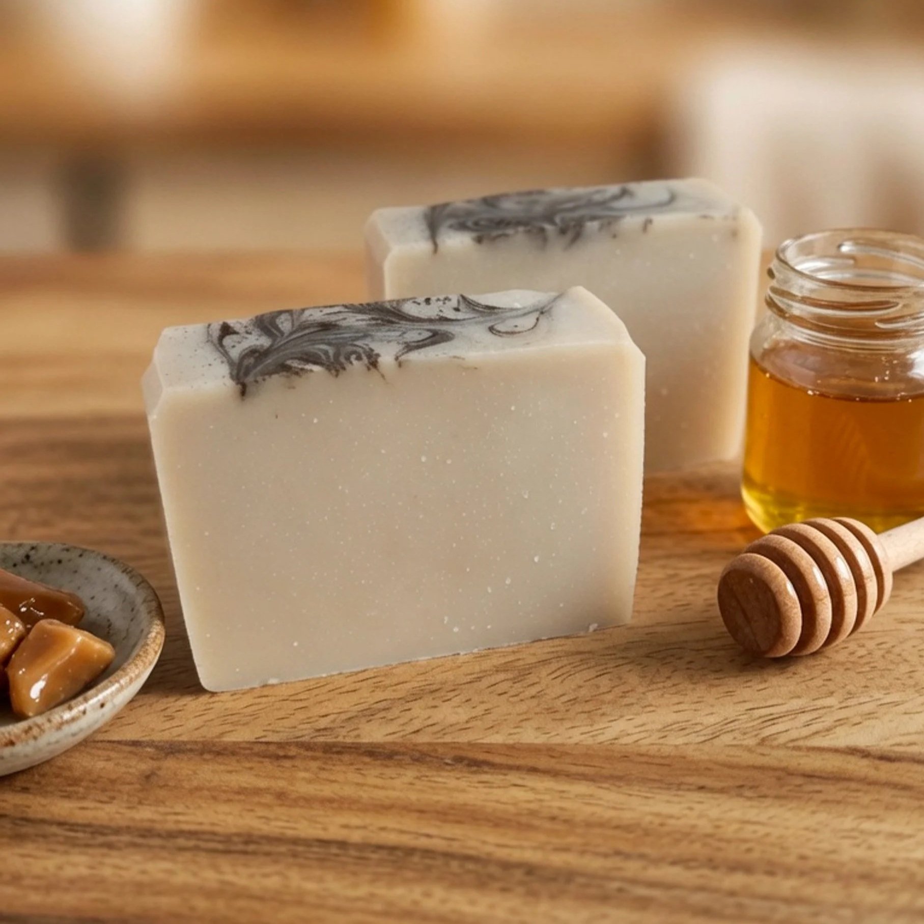 The Sugar Bun ~ Sweet Honey, Toffee & Soft Musk Tallow Soap Bar