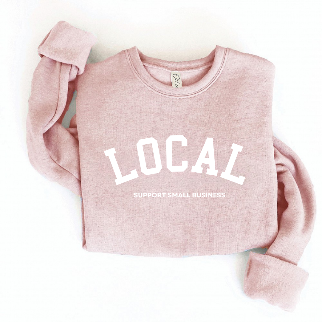 Local Crewneck Rose