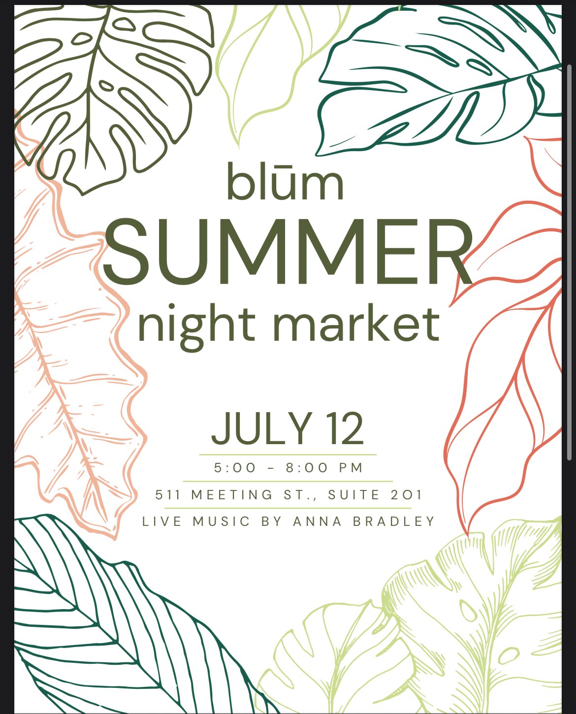 Blum Summer Night Market
