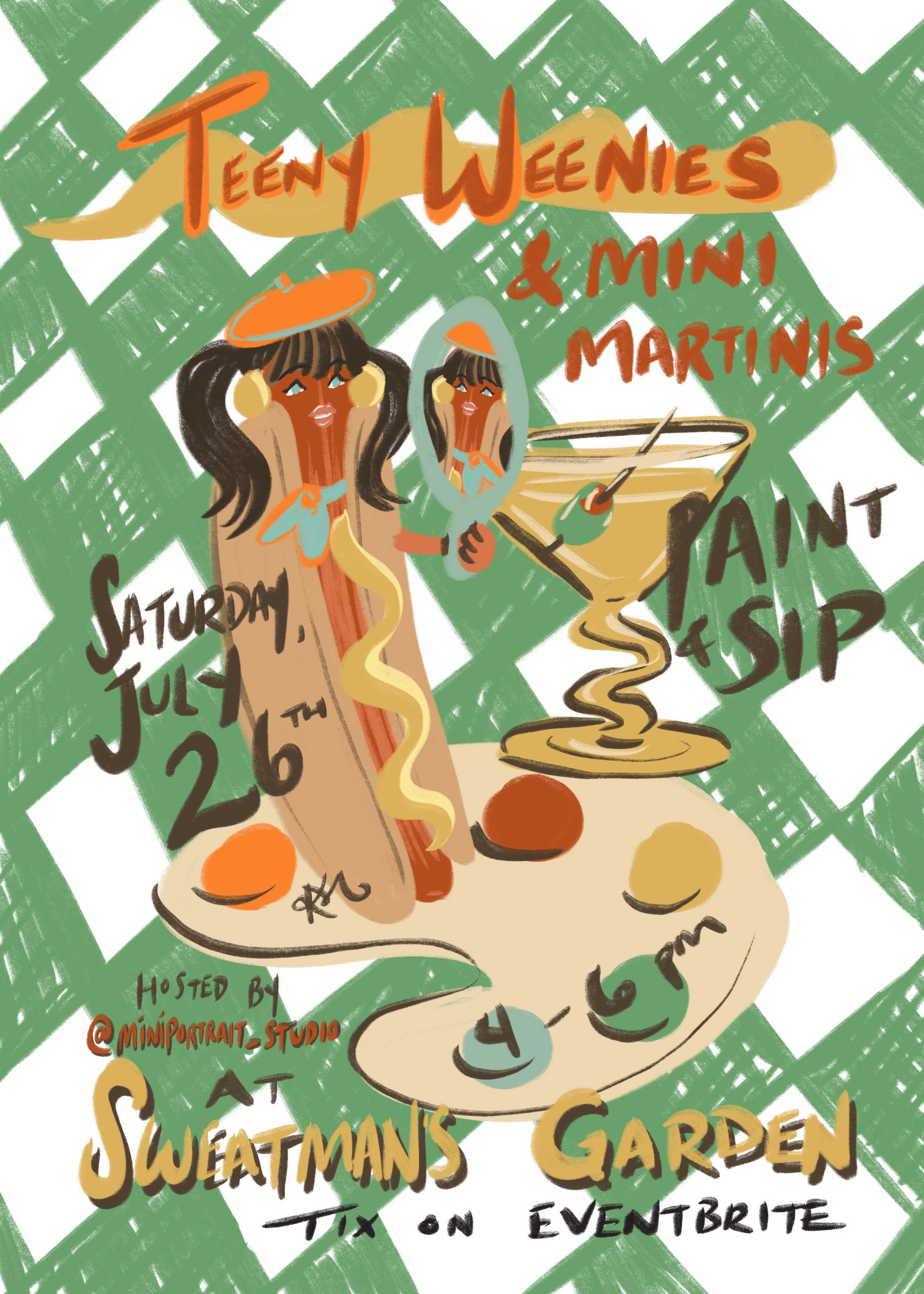 Teeny Weenies and Martinis Paint and Sip