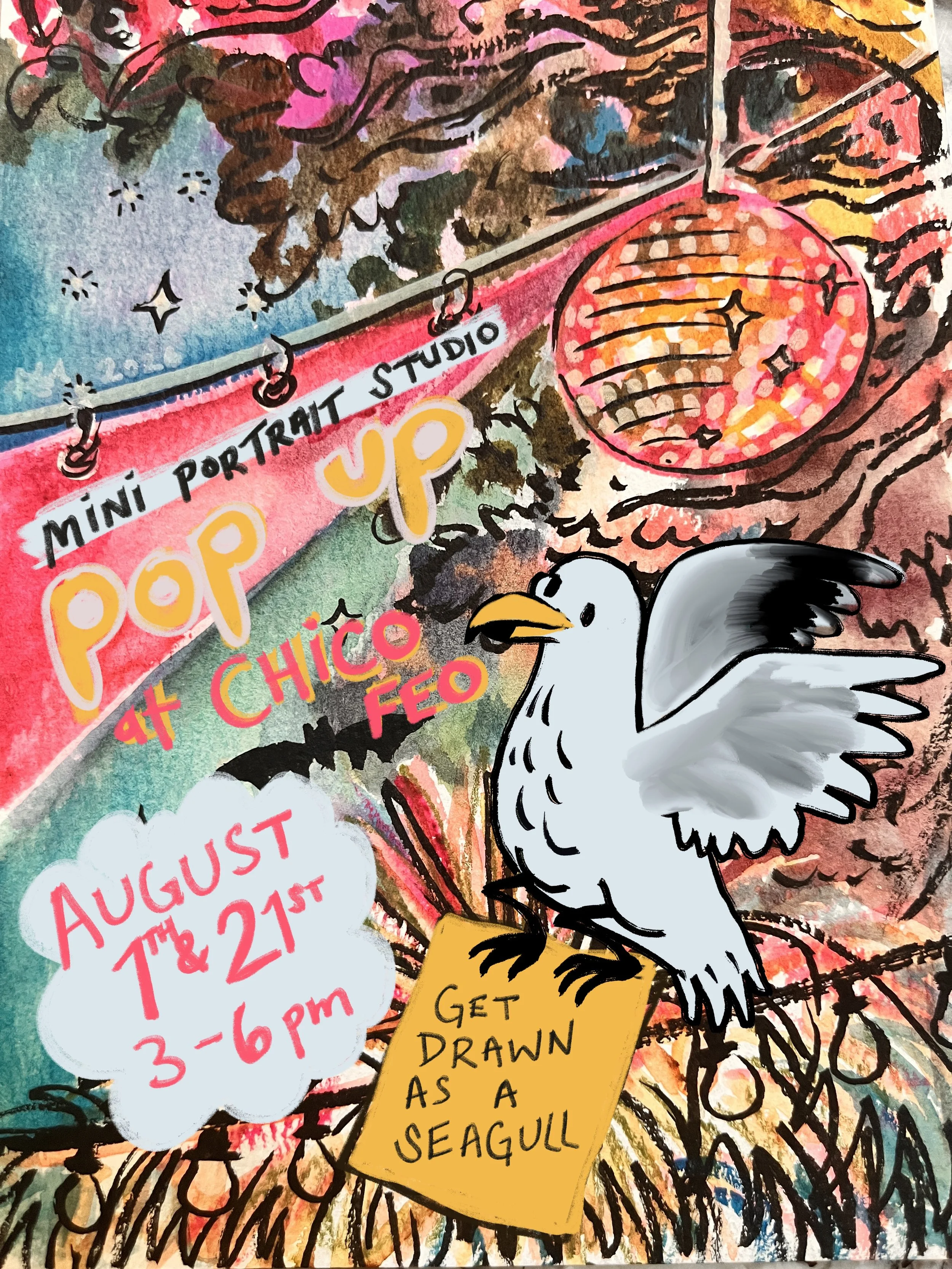 Seagull Portraits at Chico Feo