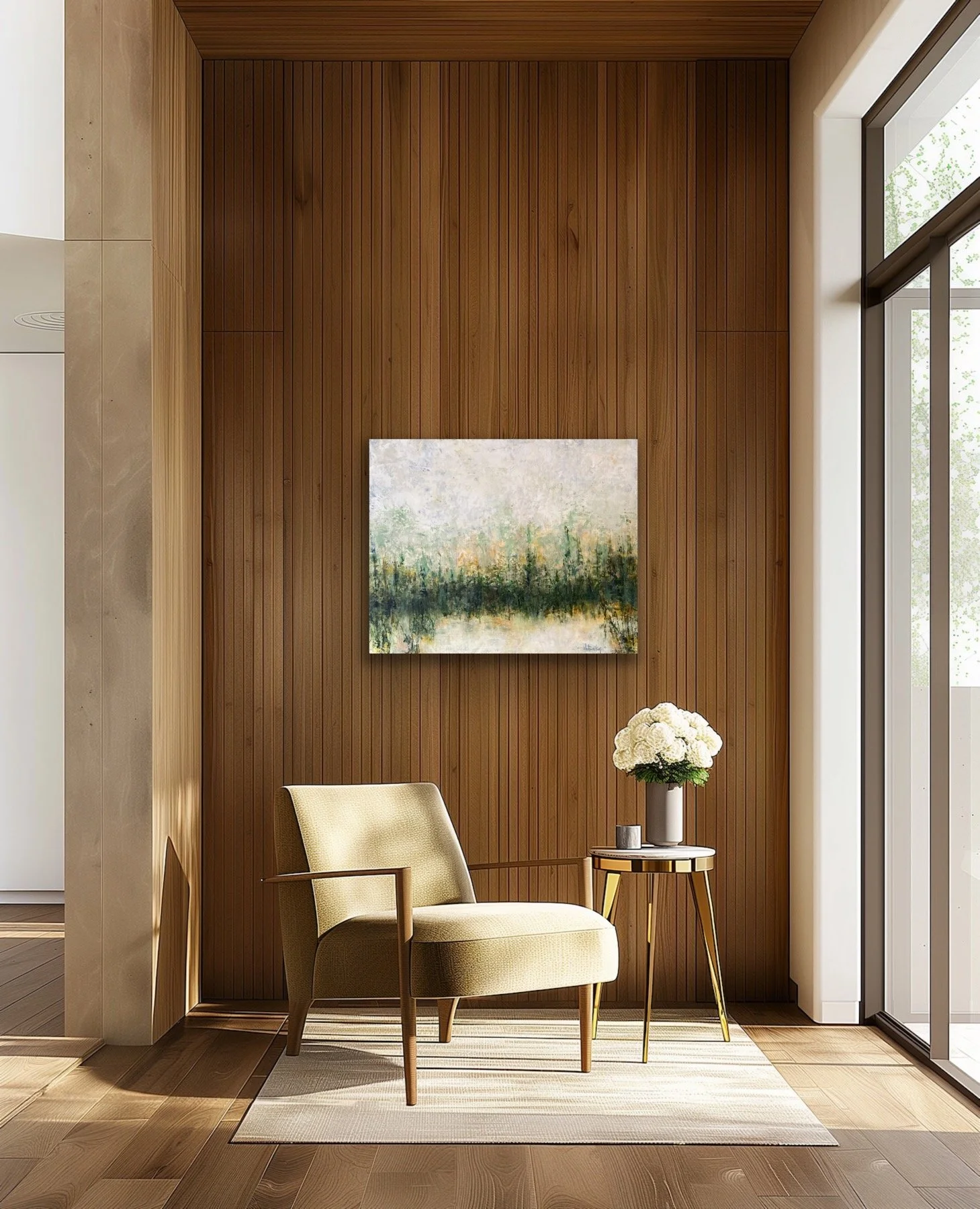 Remembering  24" x 30"  $1200.  In Situ. Available at Jonathon's Gallery, London, ON