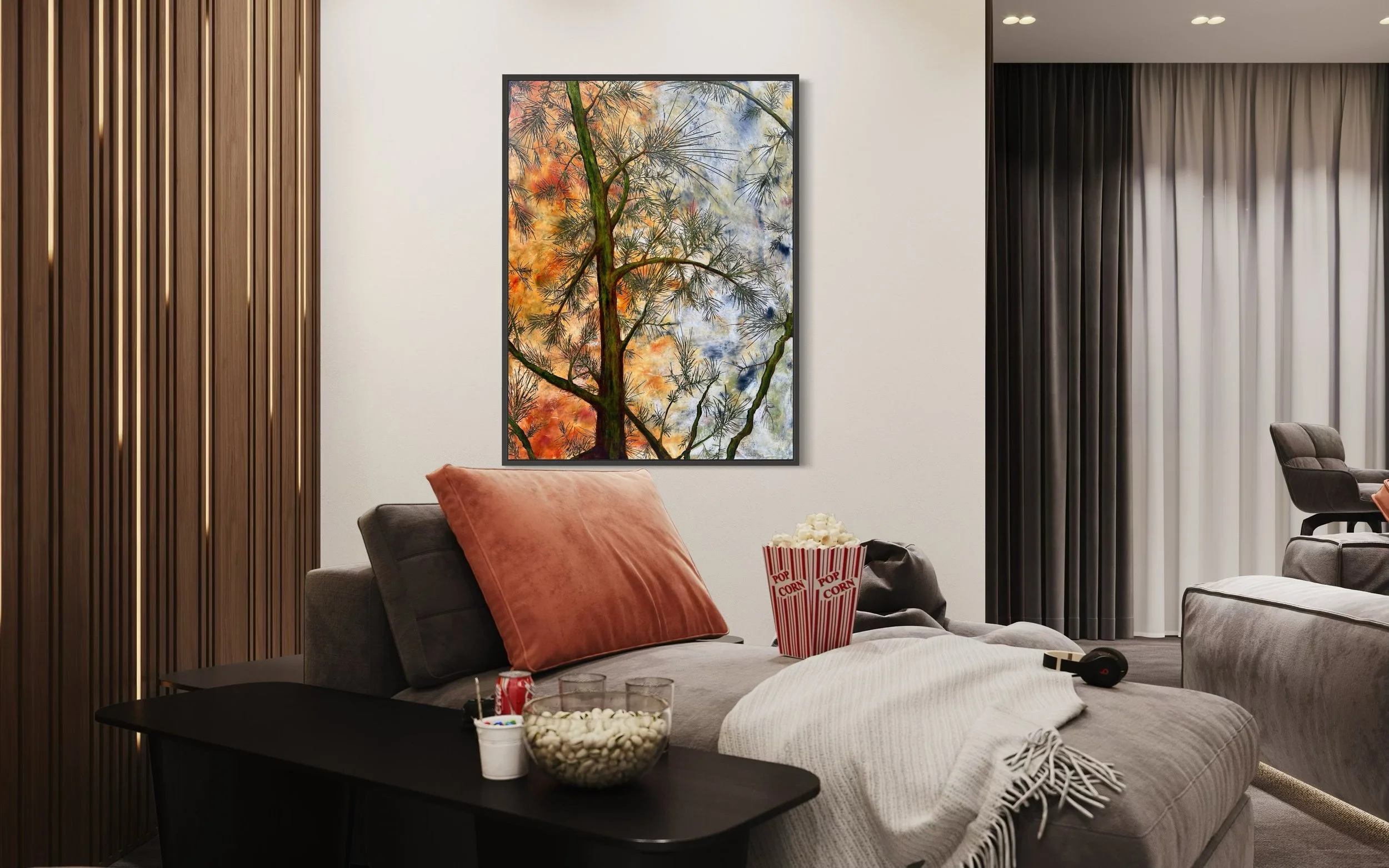 Reach for the Sky.  24” x 36”.   $2000. In Situ