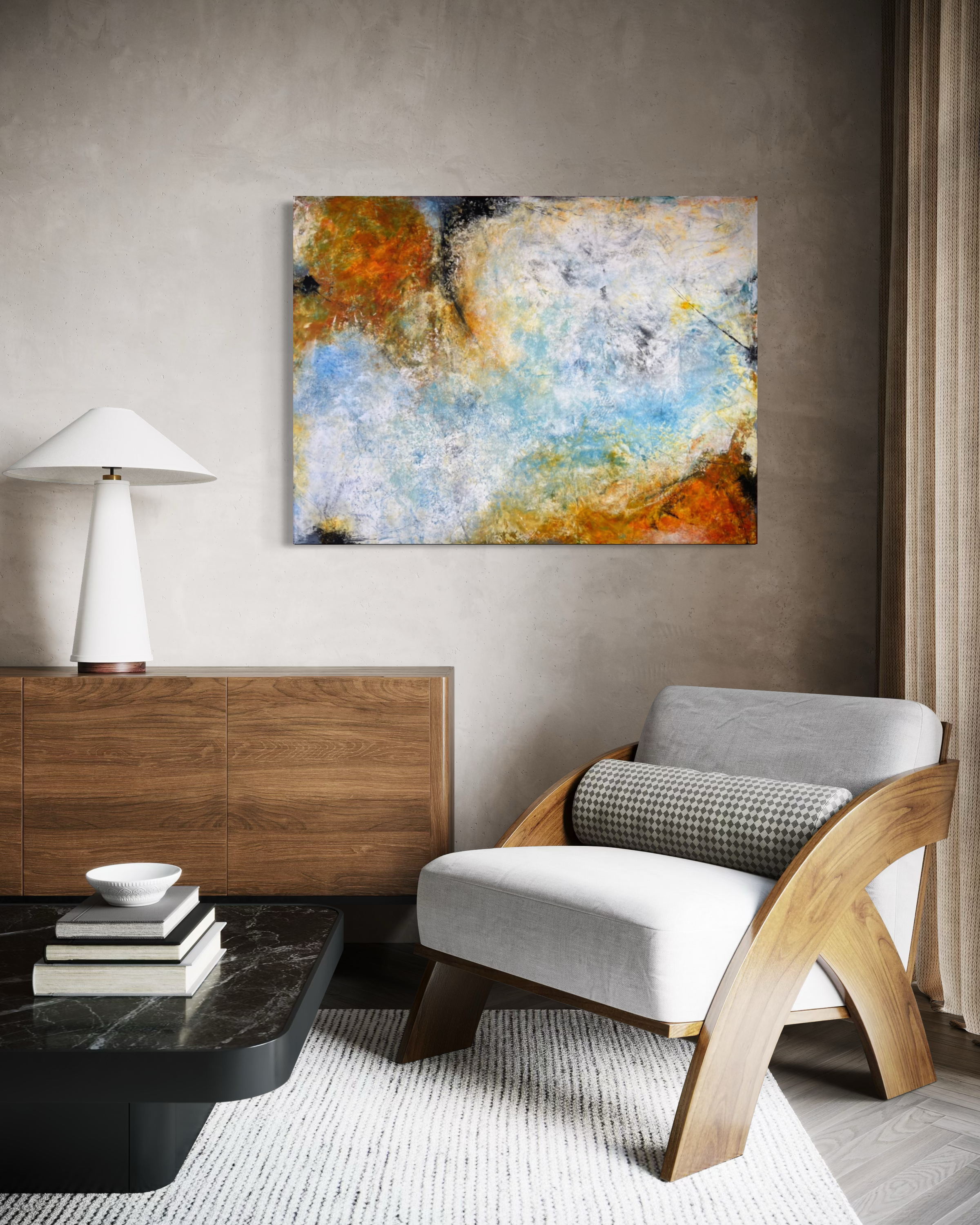 Unbounded 36” x 48” $2900.  In Situ.
