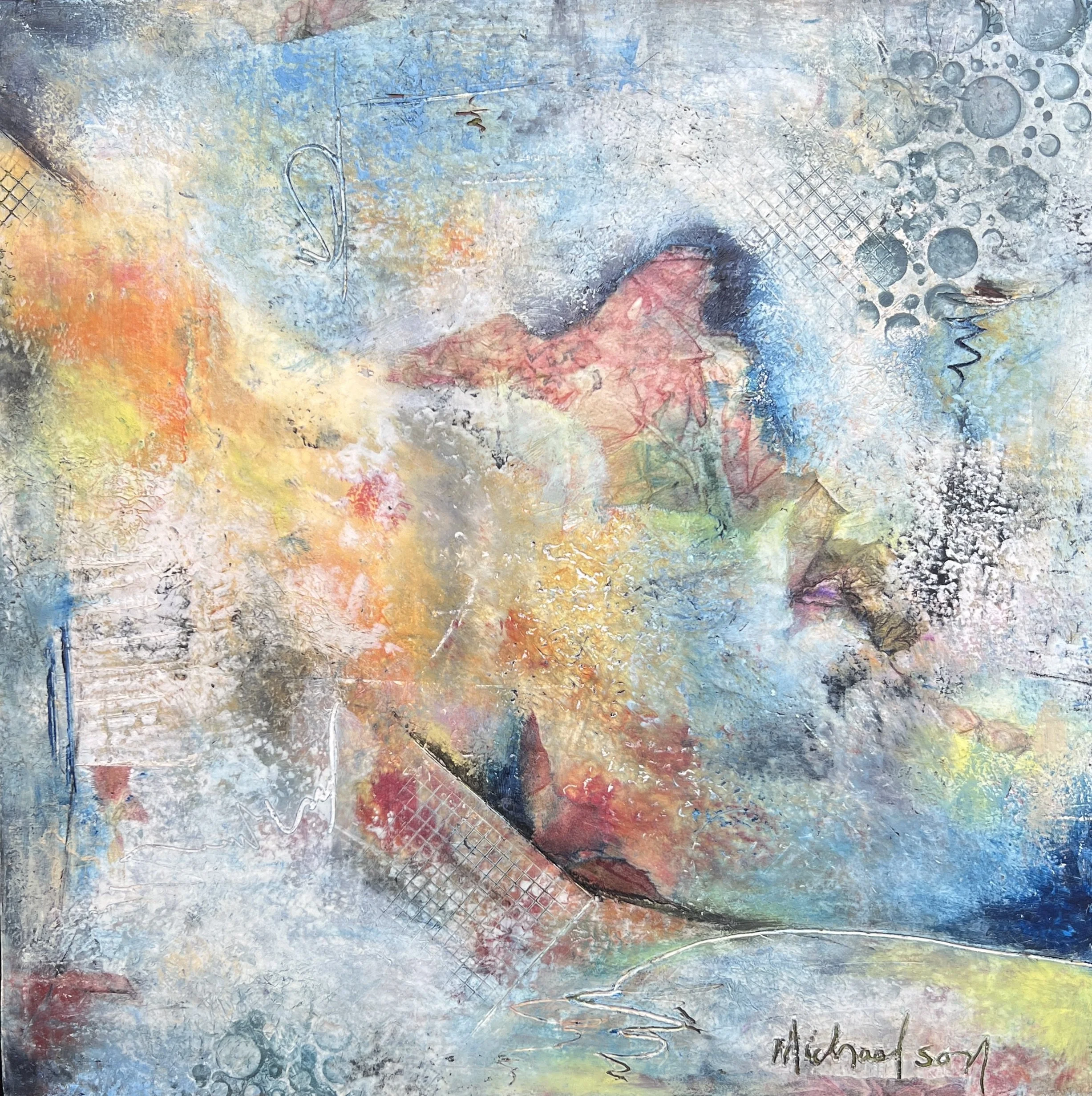 Razor’s Edge.  12” x 12”.  Framed.  $350