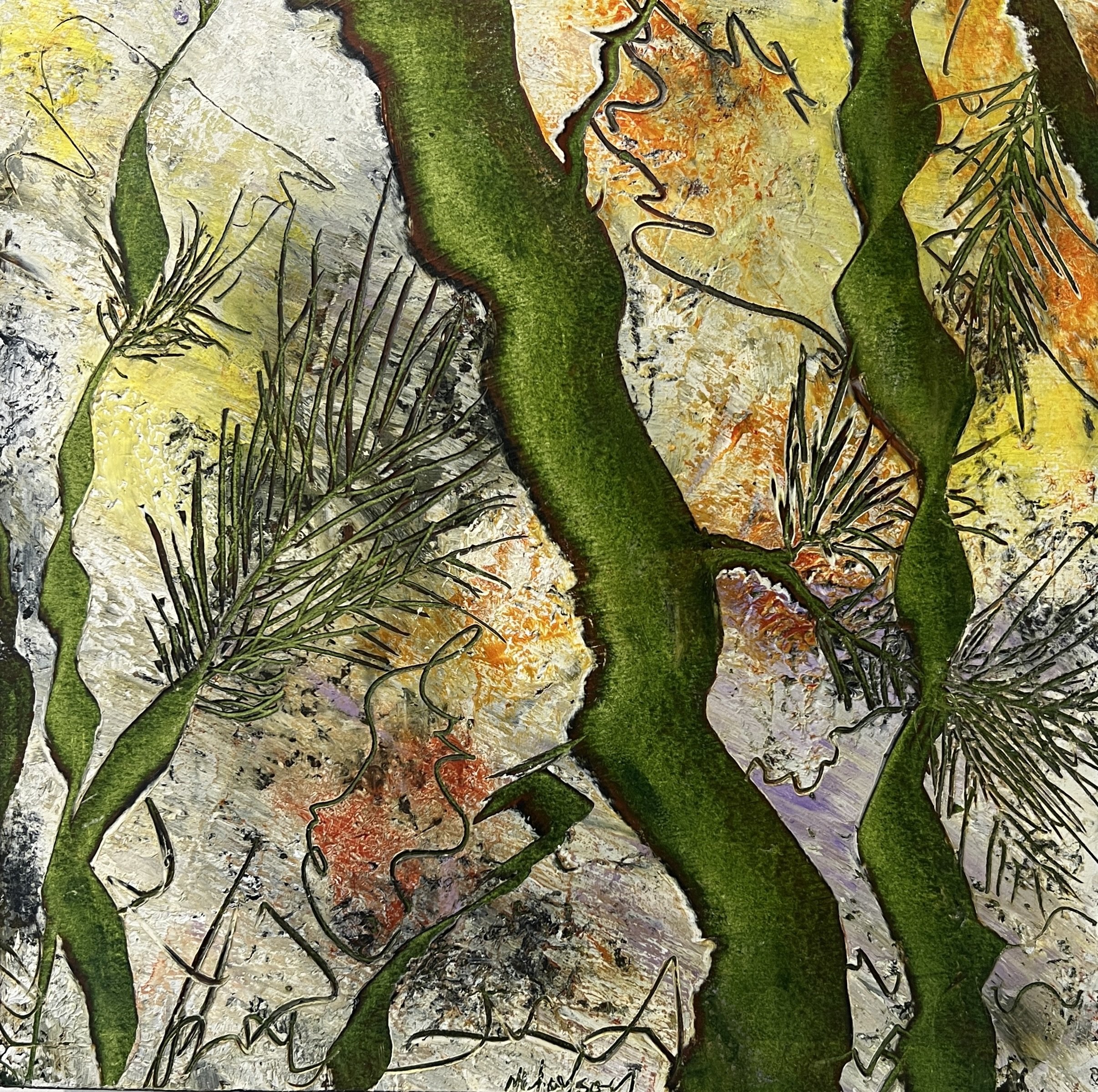 Where Birds Sing. 12” x 12”. $300. 