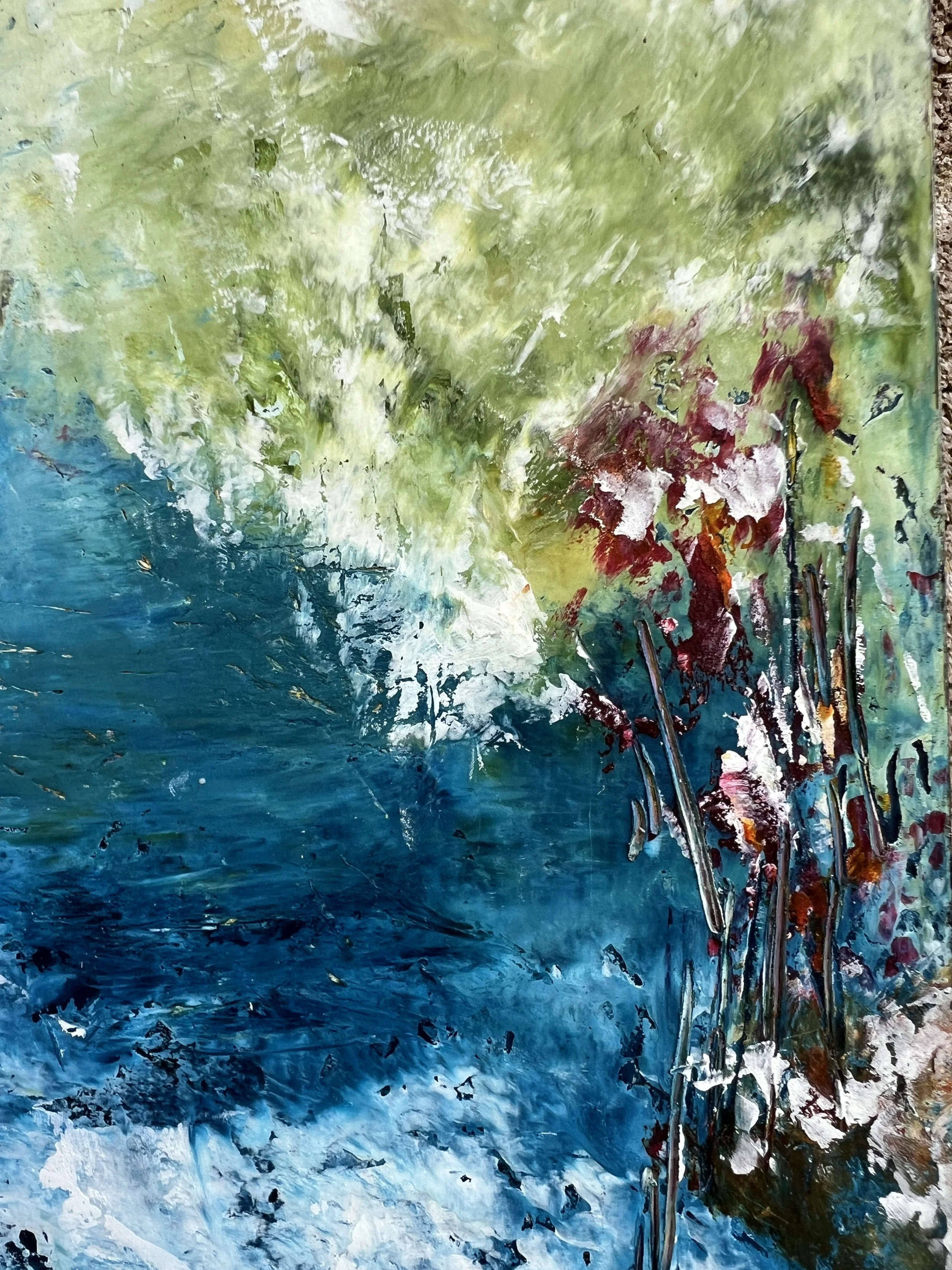 Spring Thaw. 14” x 22”. Detail