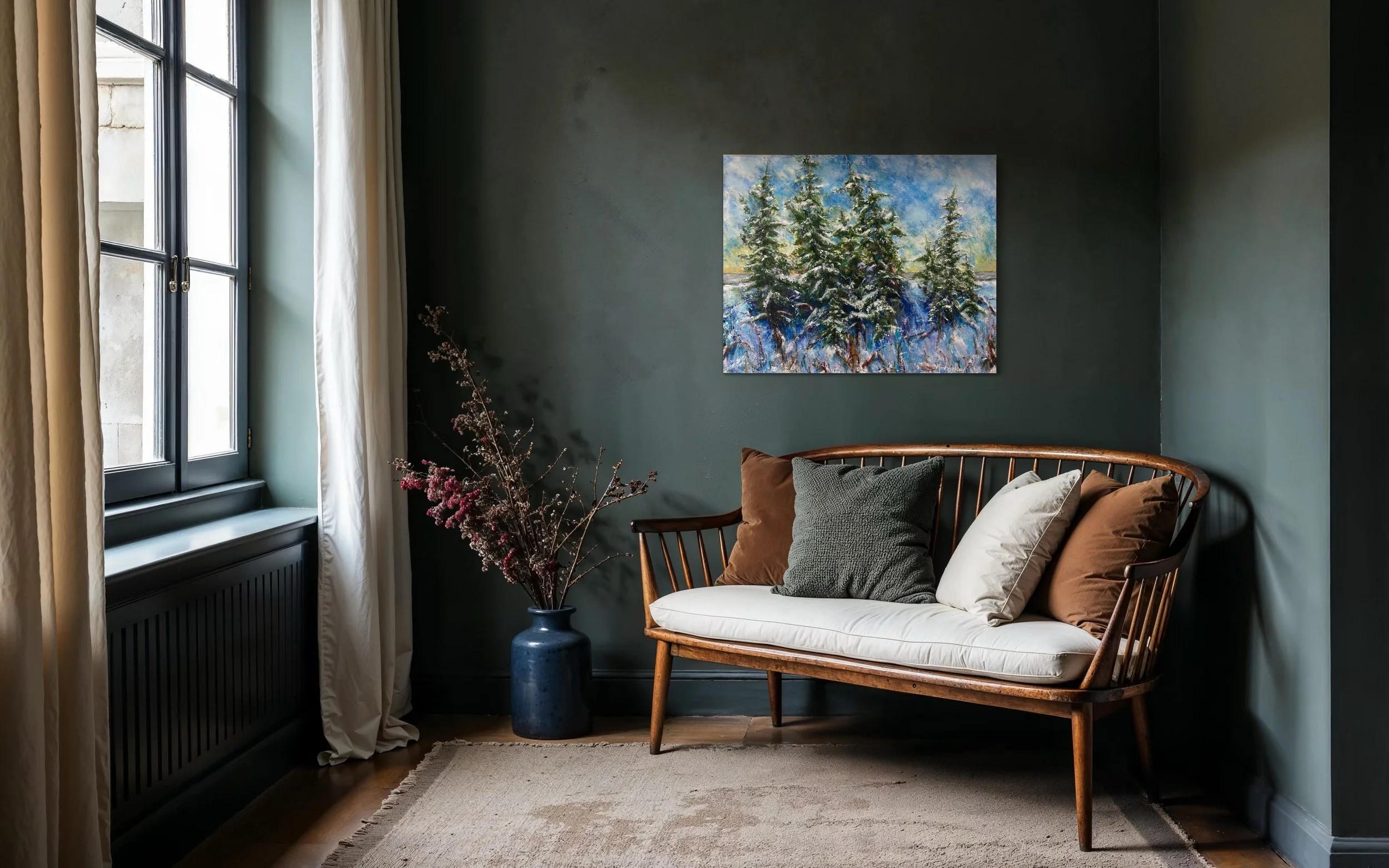 Frozen in Time.  24” x 30”.  $750.  In Situ.