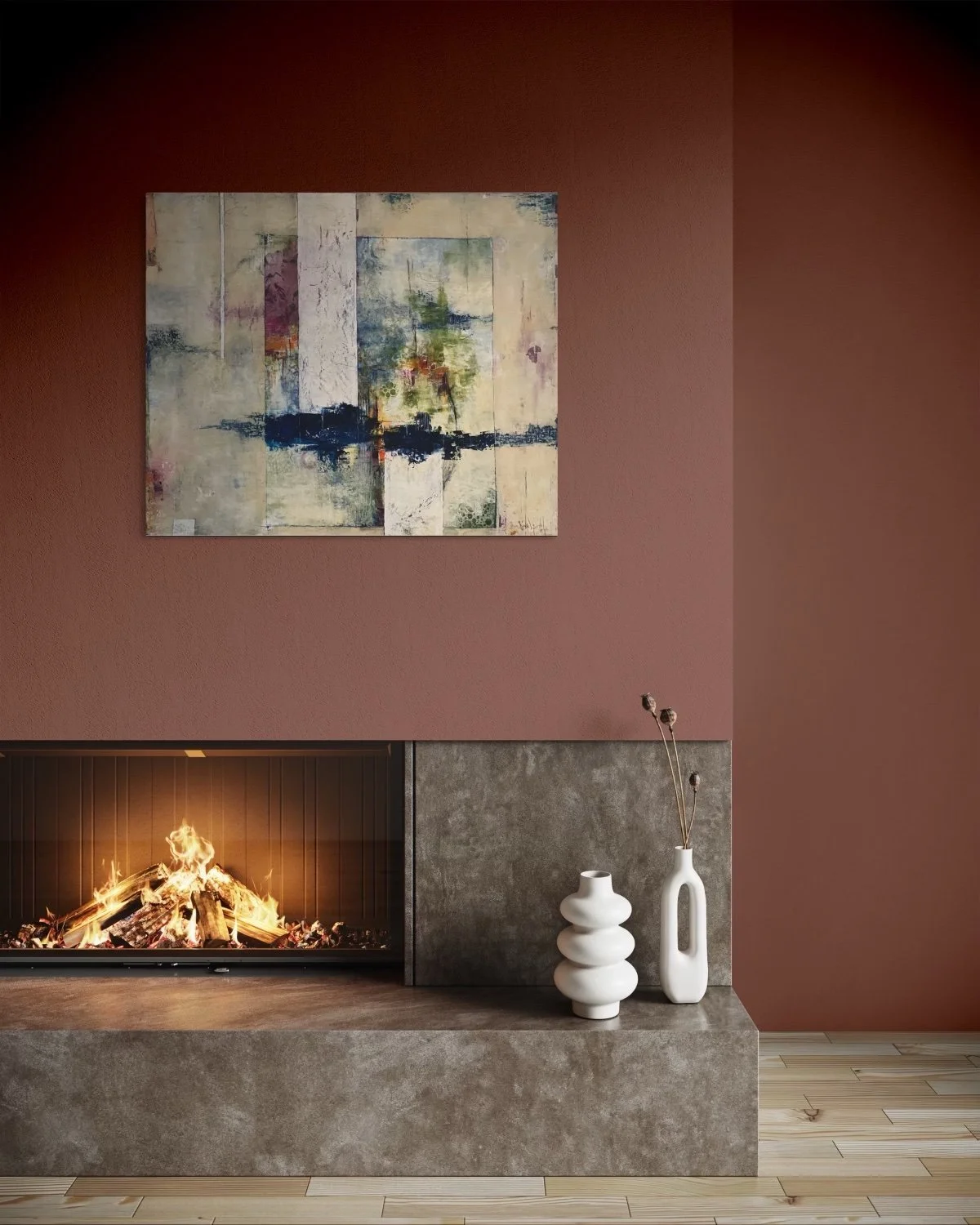 Misty Morning  30” x 36” In Situ