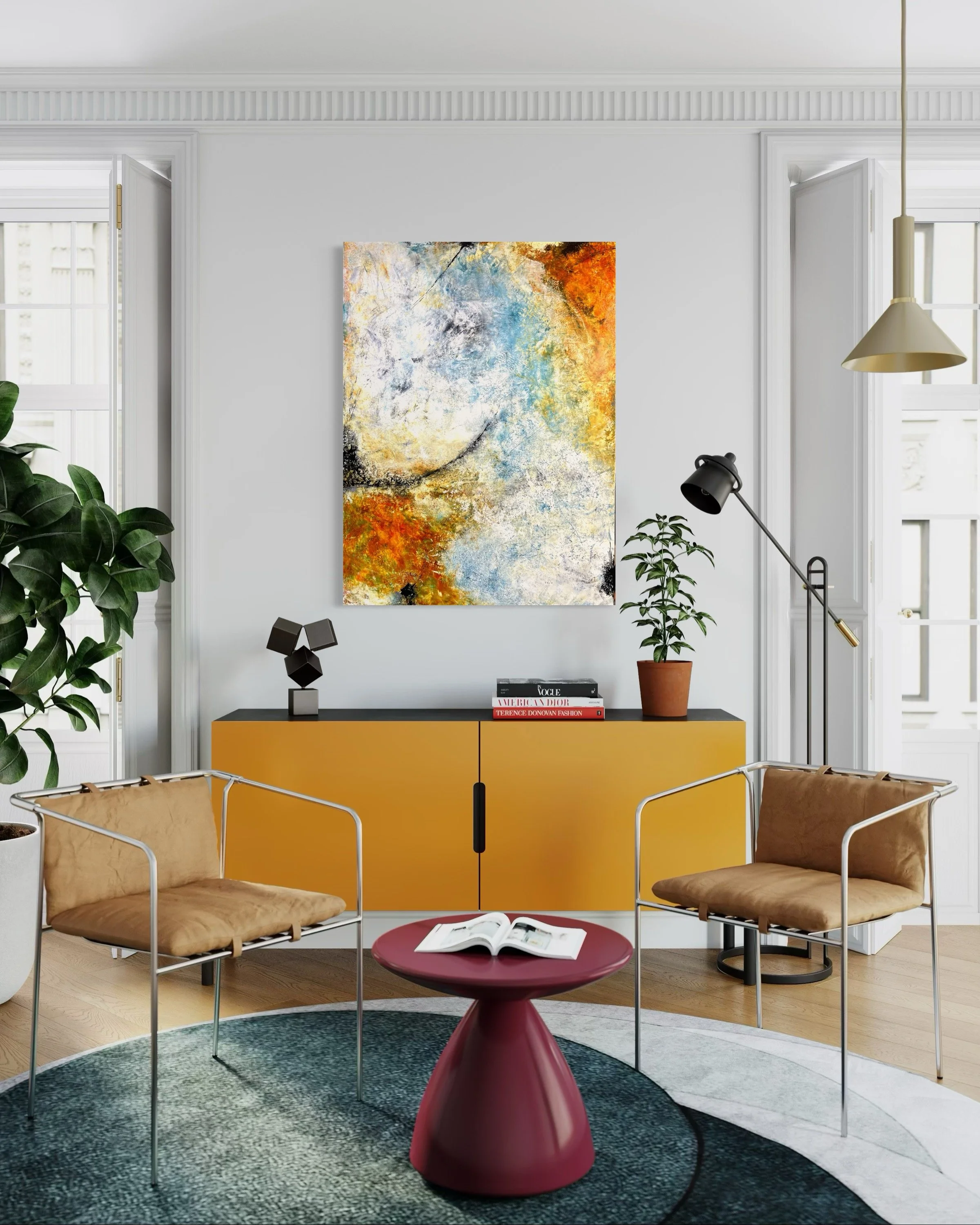 Unbounded 36” x 48” $2800.  In Situ.