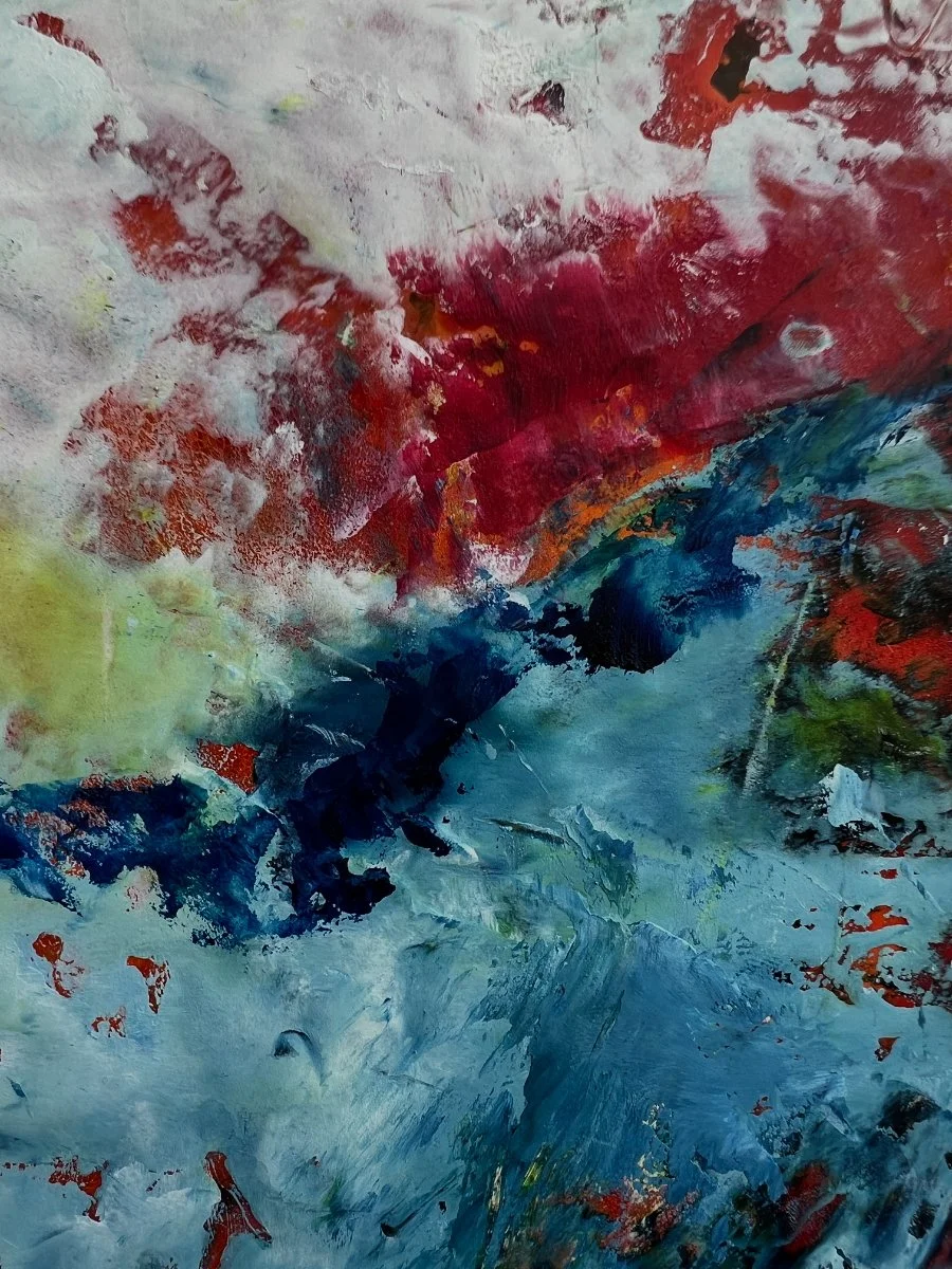 Surfacing.  26” x 32”. Detail. 