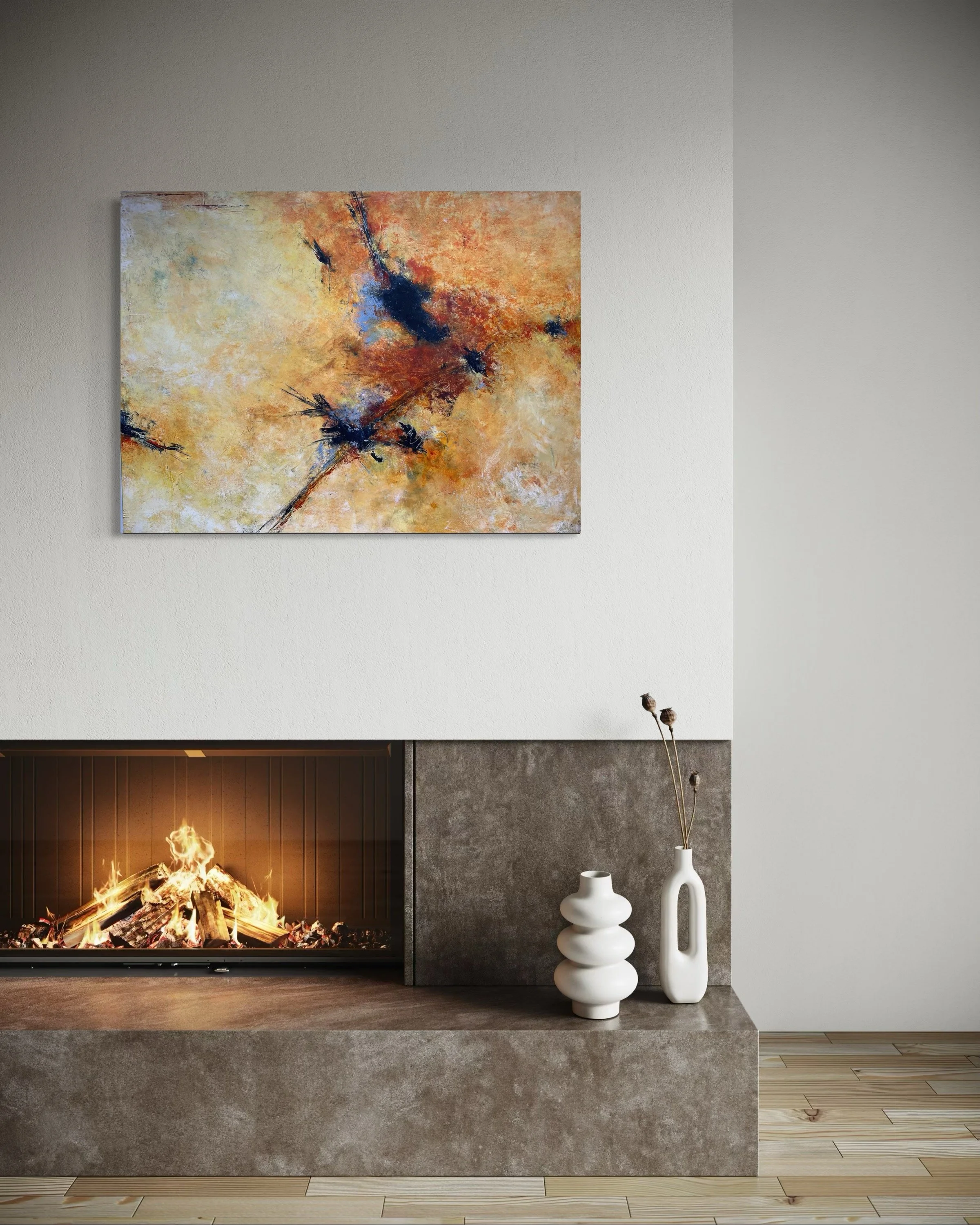 Come Together 30” x 40” $2000.  In Situ.