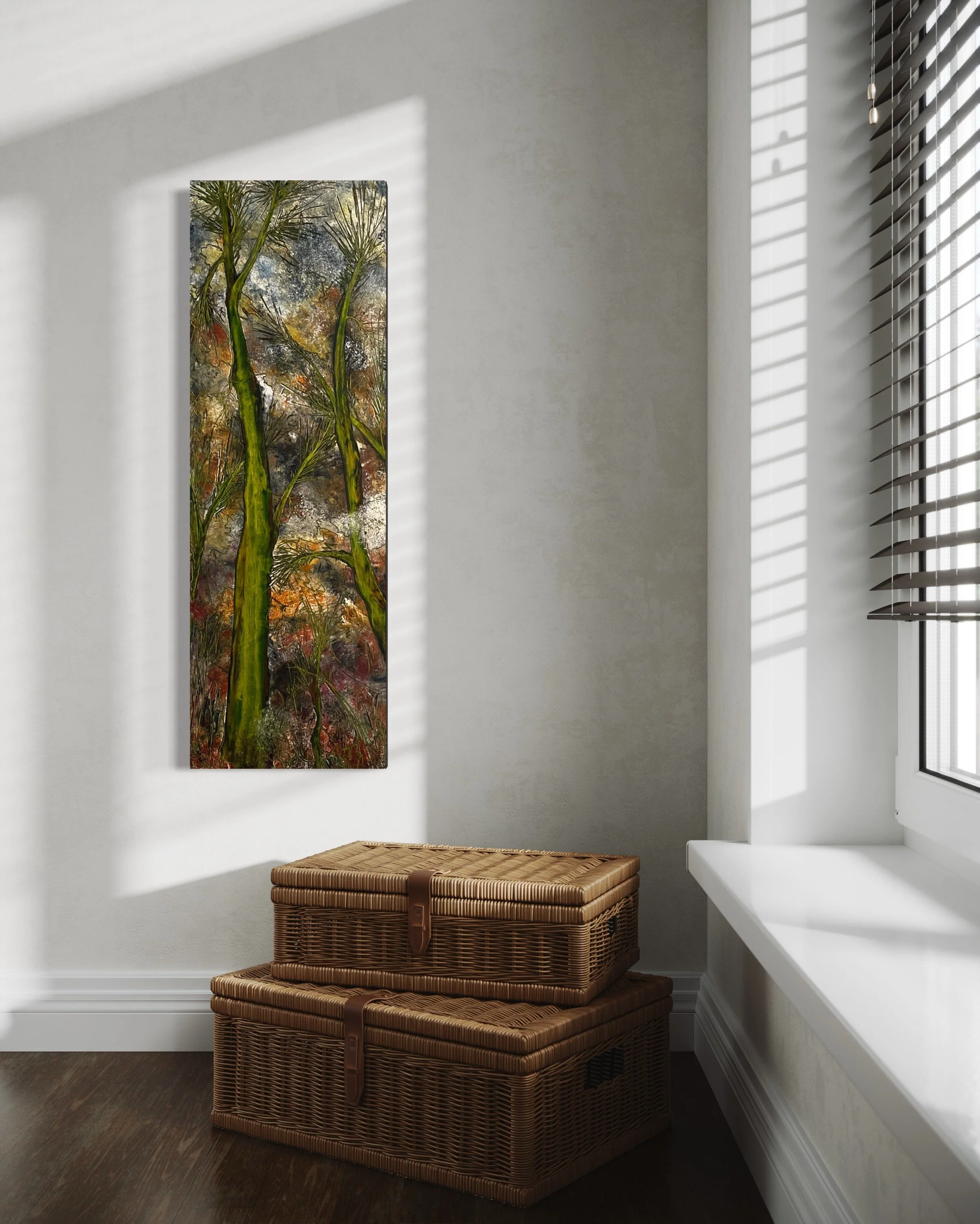 My Secret Place.  12” x 36”.  In Situ.