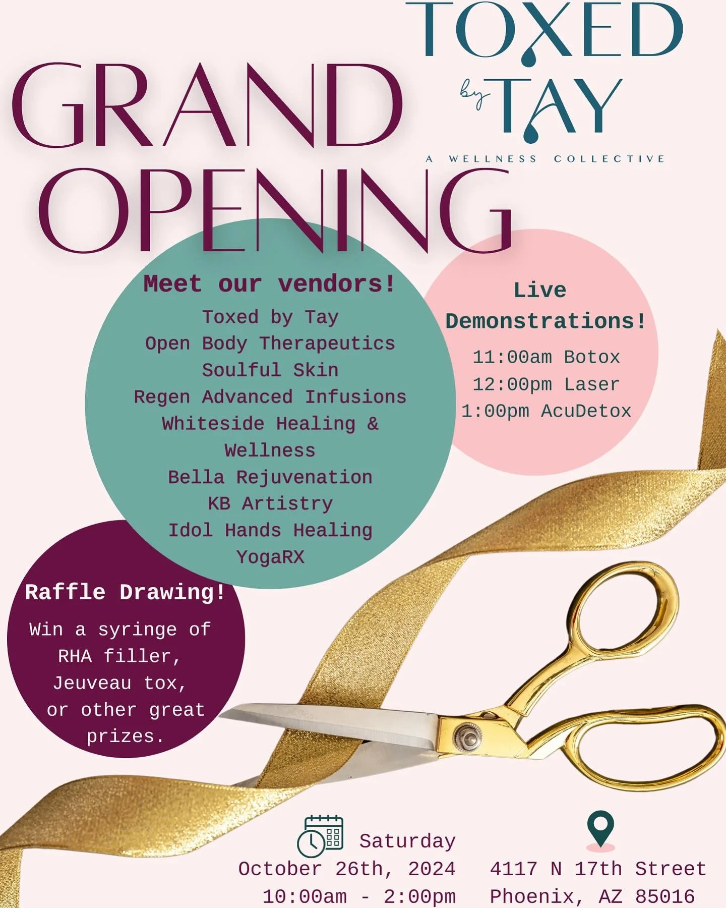 Come celebrate with us! Amazing raffle prizes, live demonstration&rsquo;s and more 😍 10/26 from 10-2 at 4117 N. 17th st. PHX AZ 85016