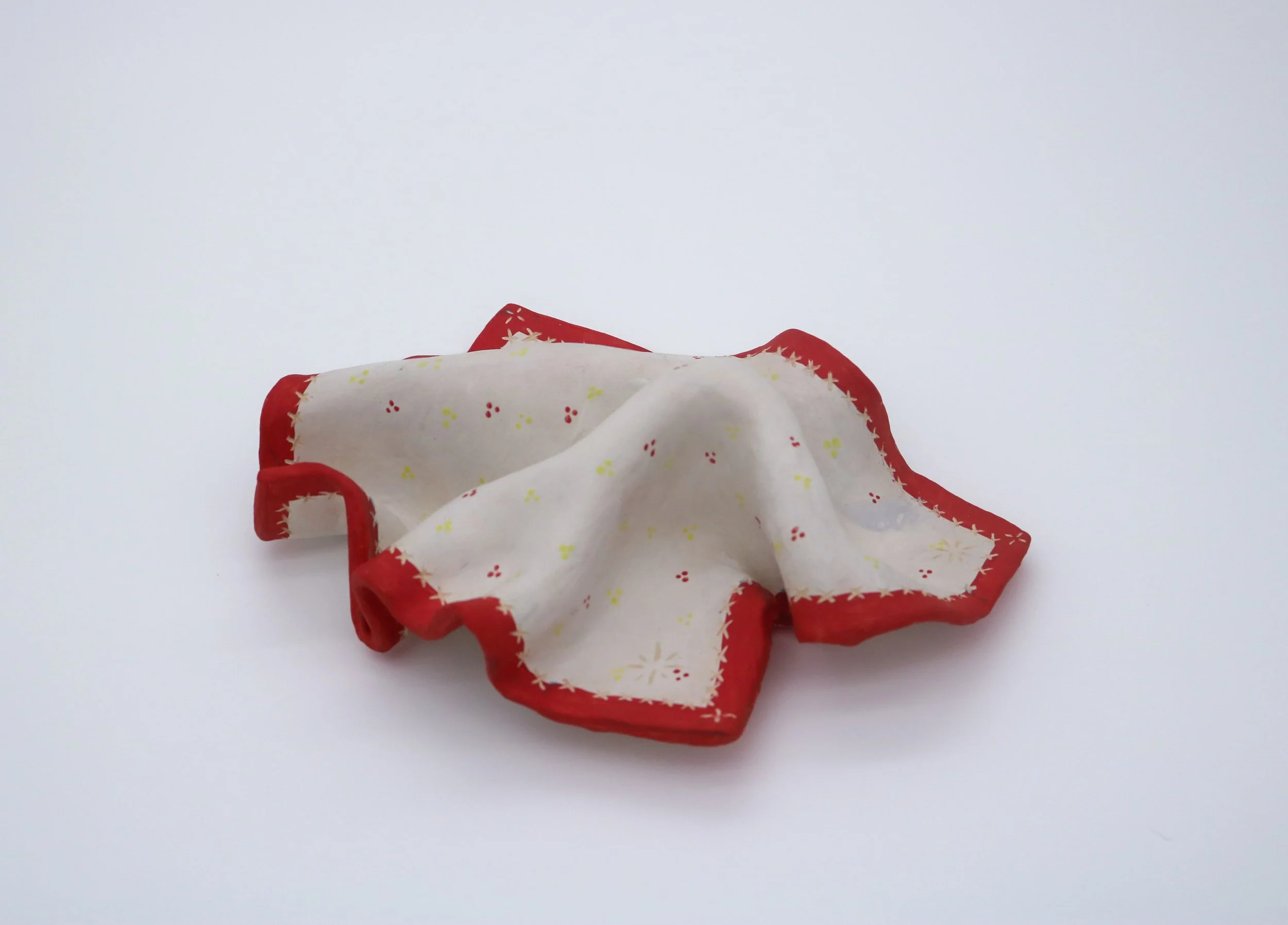 Blanket Study No. 1 | stoneware and underglaze | 2024