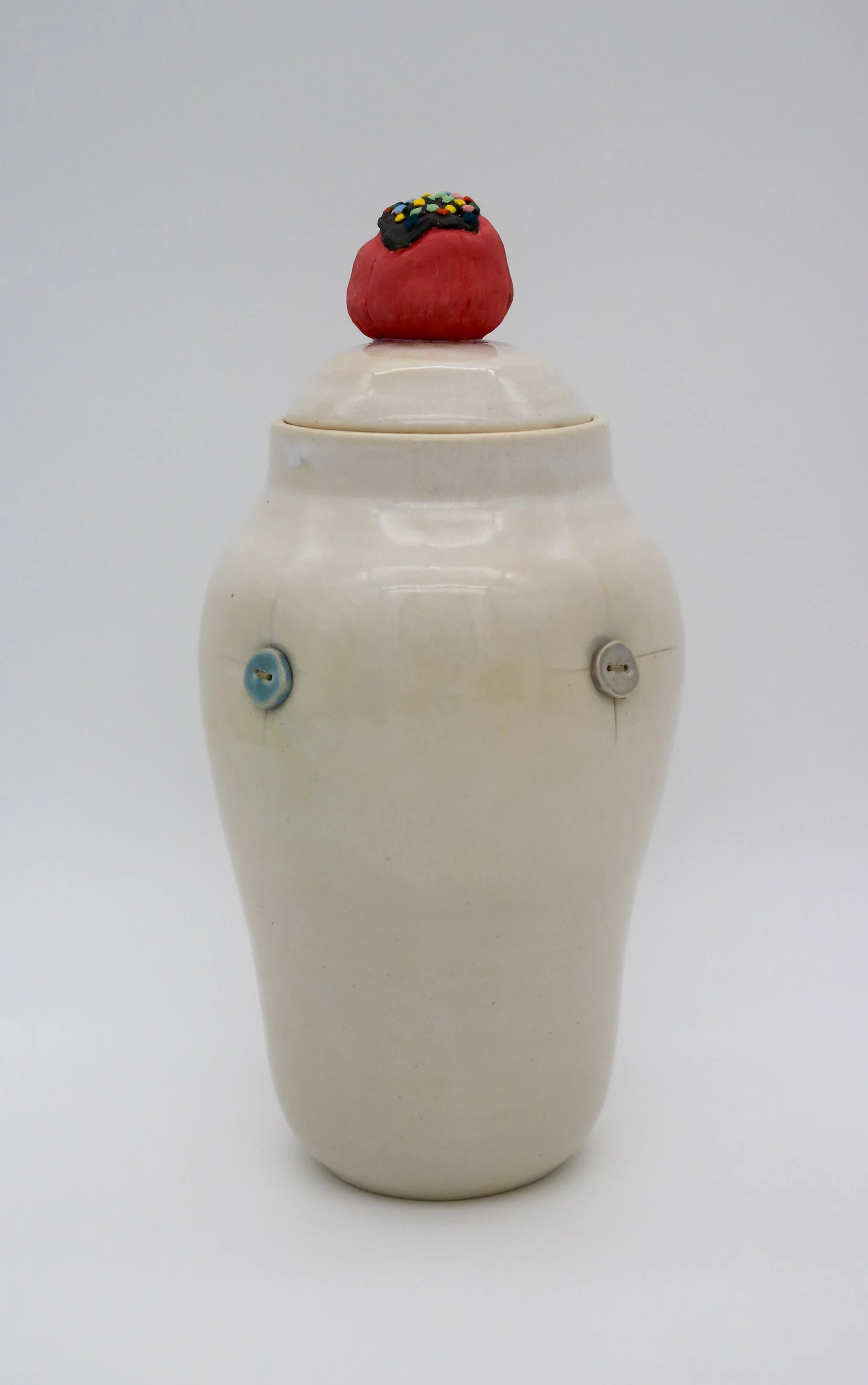 Frivolous Form No. 1 | stoneware, underglaze and glaze | 2025