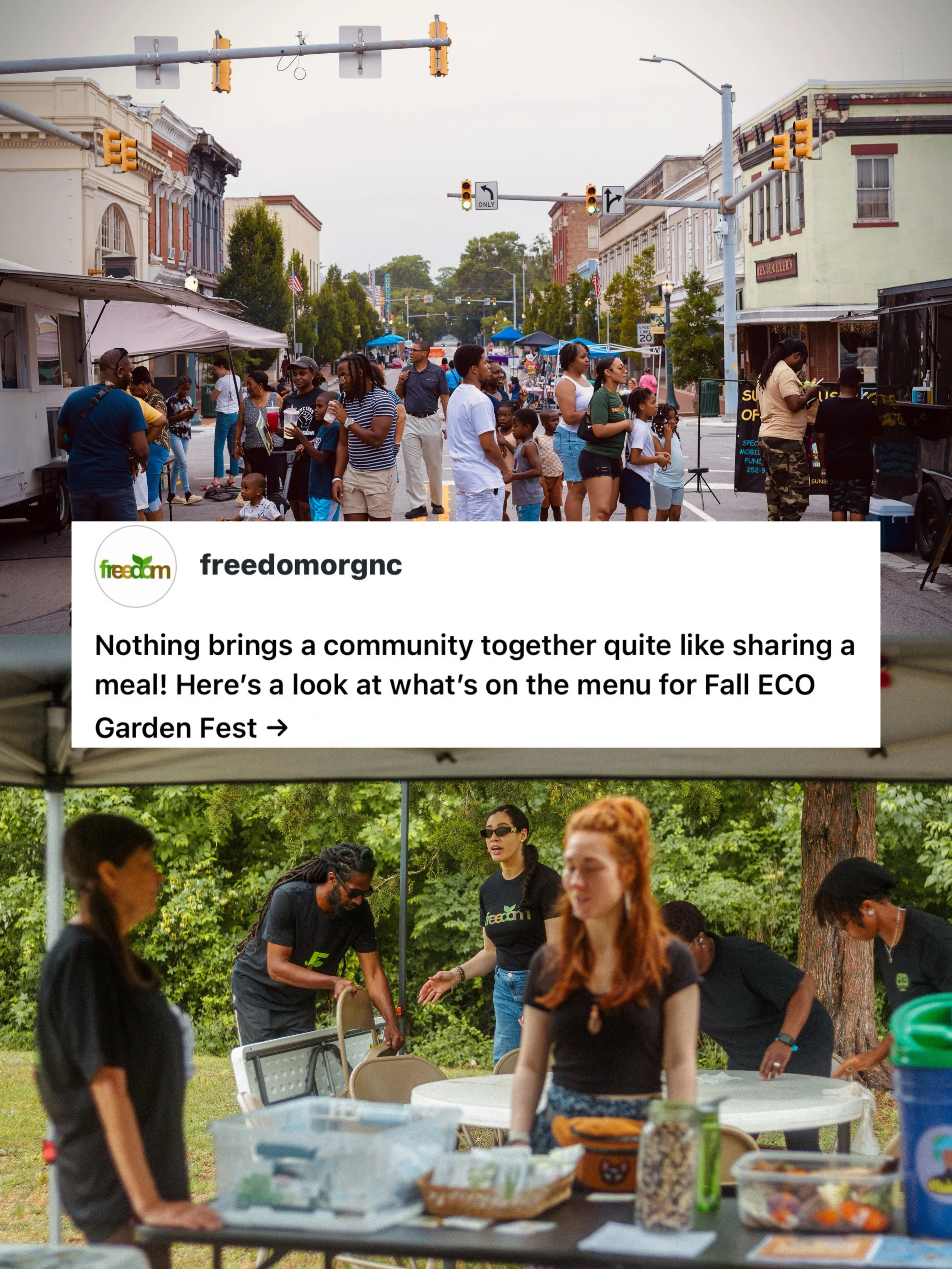 We&rsquo;ve got some good things cooking for Fall ECO Garden Fest 🙌🏿Here&rsquo;s a look at what you can grab a bite of on October 24th!

Chef Cam of The Tasty Tabernacle will be sharing a seasonal dish you can sample and recreate at home with a tak