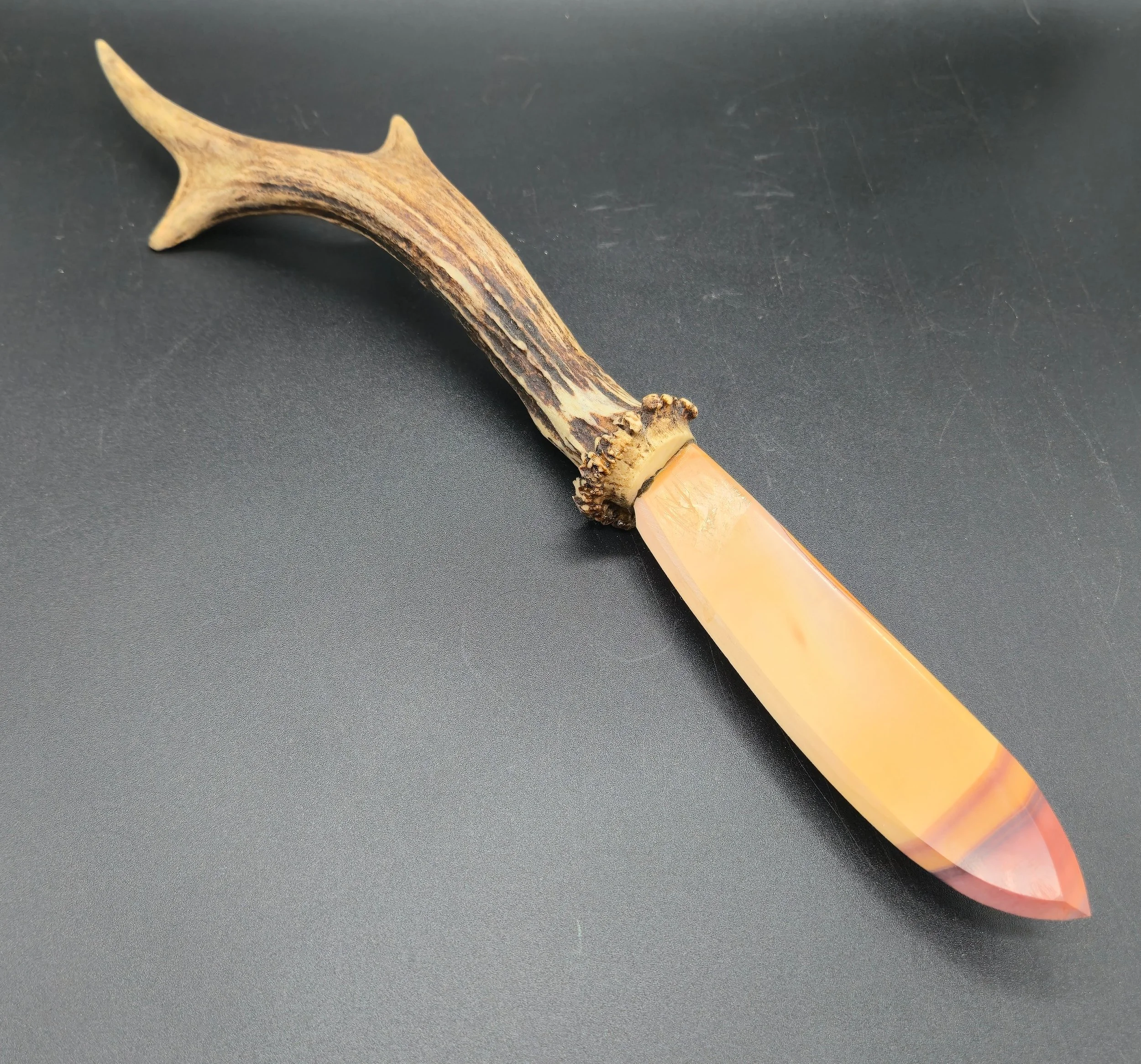 Forked Antler & Wonderstone Knife
